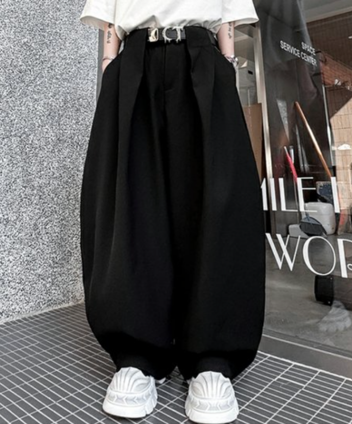 drape mop wide pants EN2070