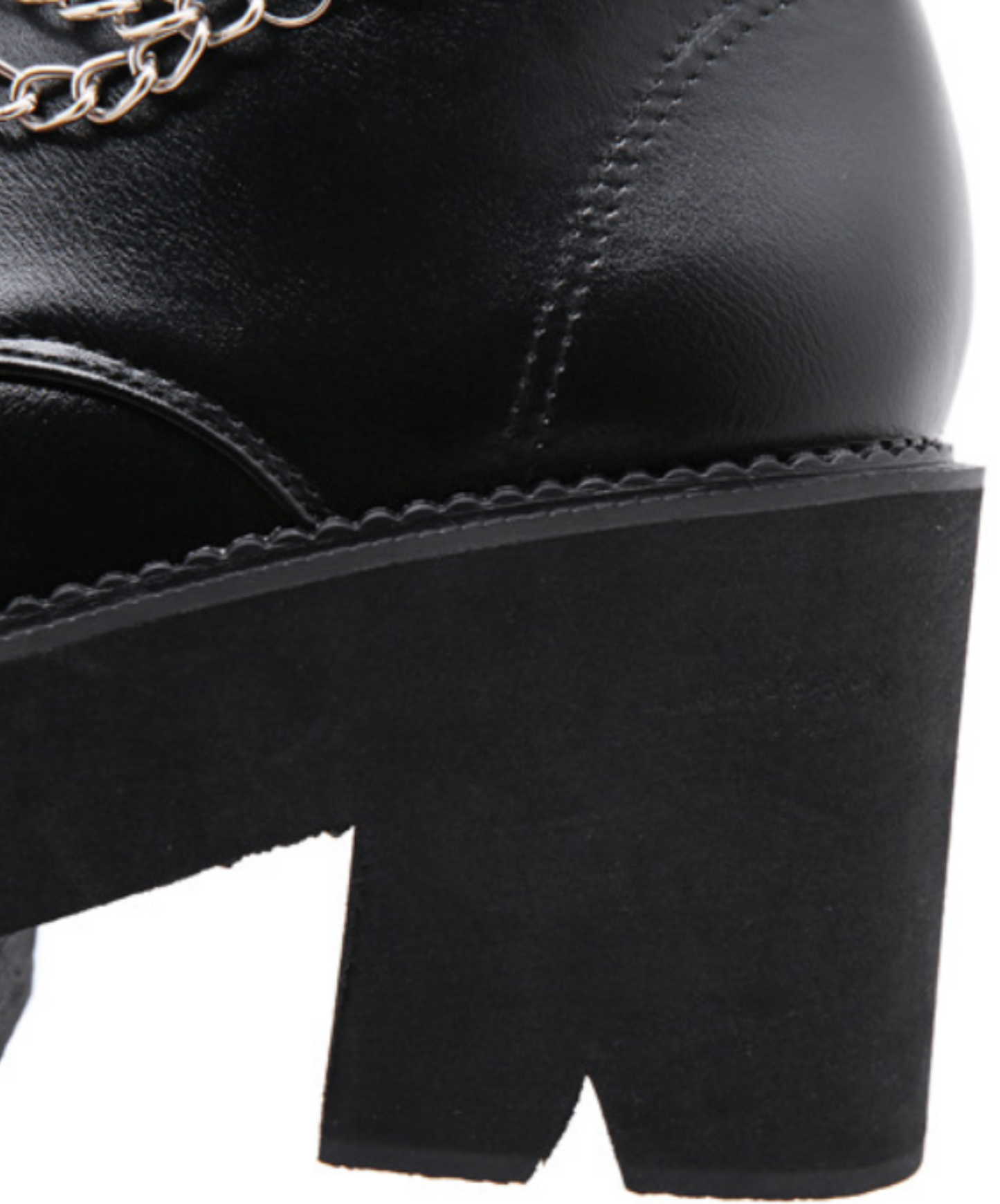 ring chain waterproof platform boots EN2608