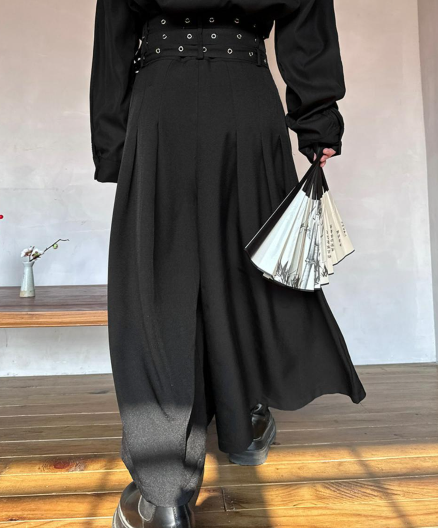 【style90】dark mode outfit set EN2710（sweatshirt + pants set）