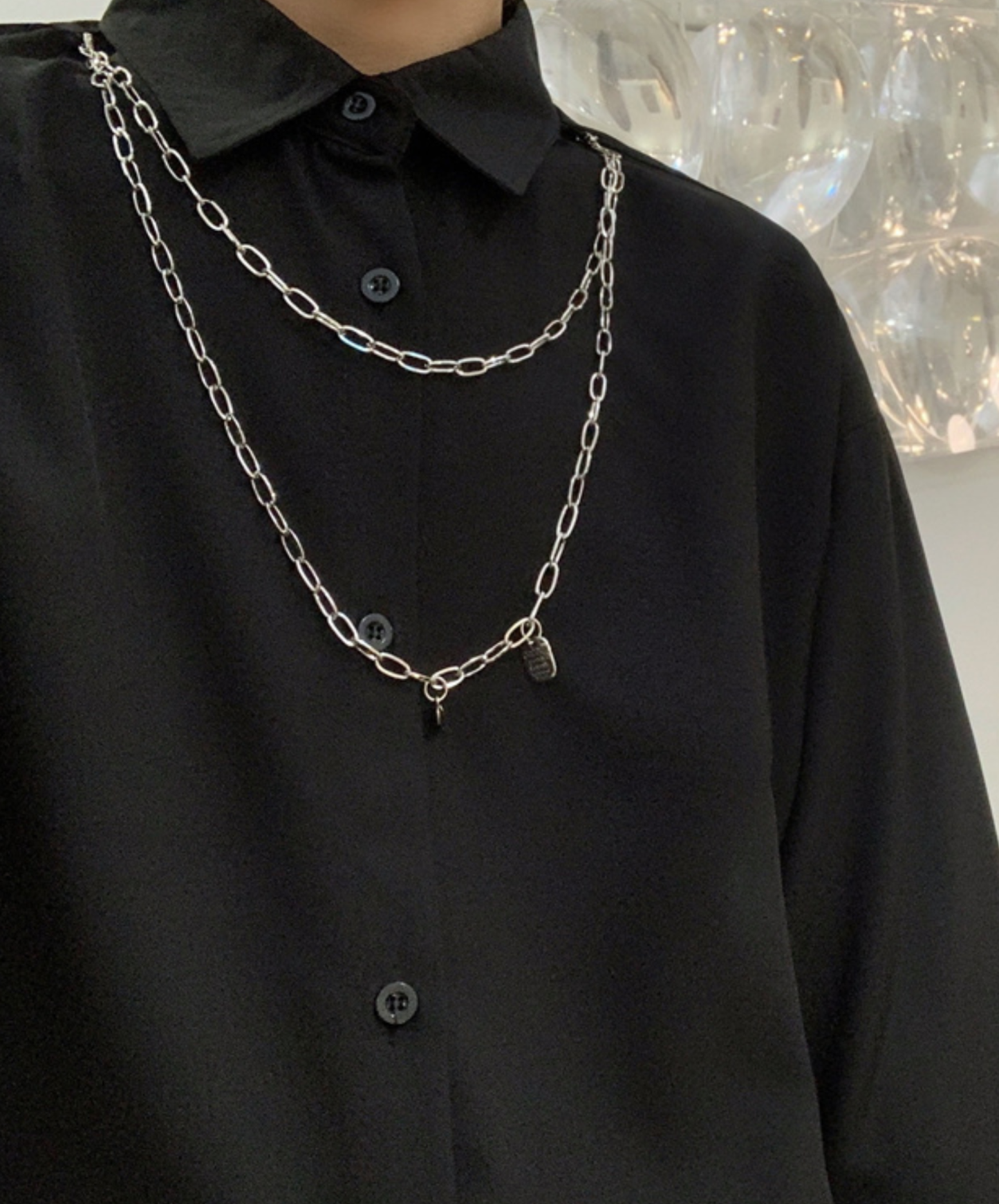 【style96】dark mode outfit set EN2870（jacket + shirt + skirt set）