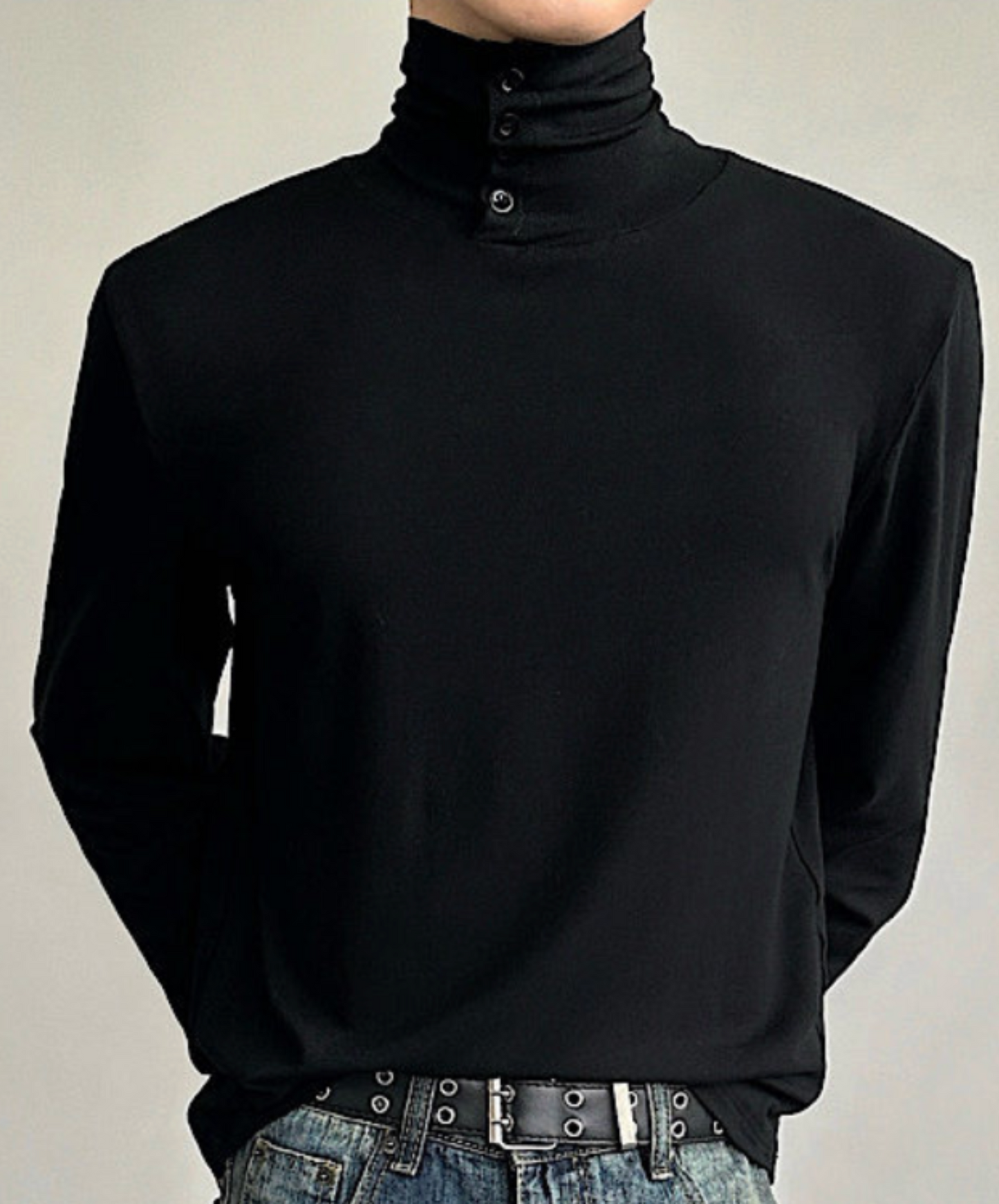 clean fit high neck t-shirt EN2592