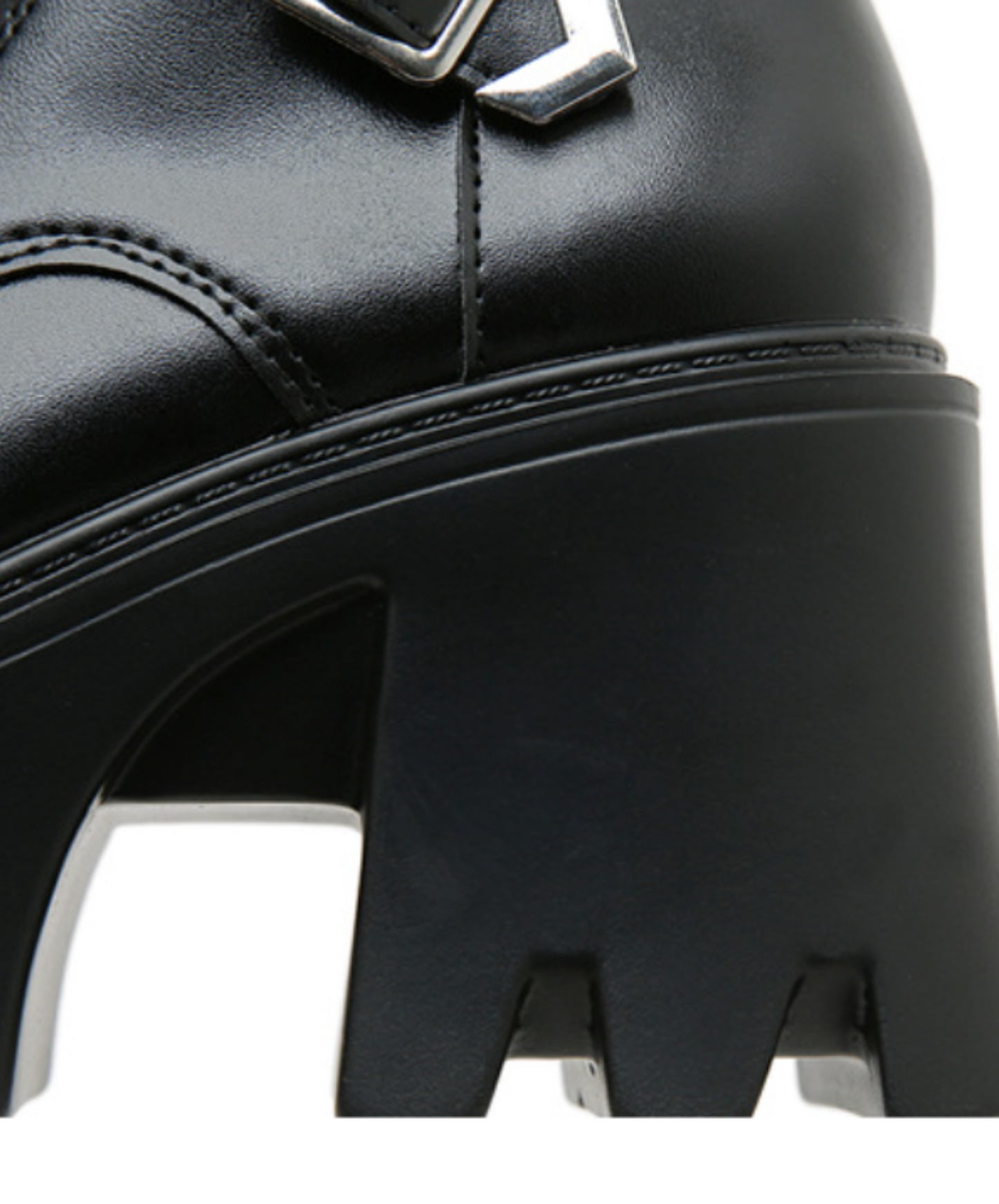 wave-shaped sole double belt boots EN2610