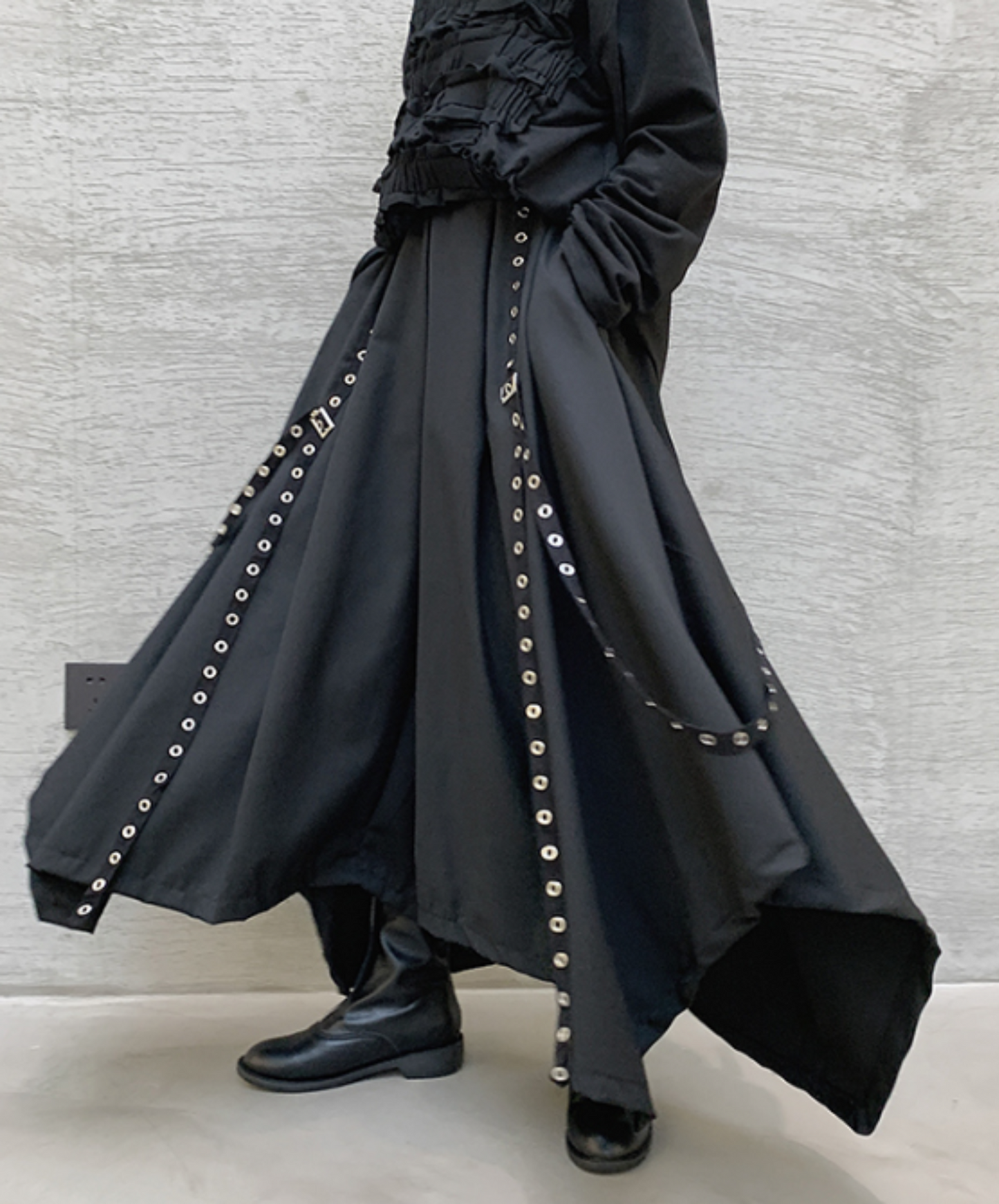 【style61】dark mode outfit set EN1864（jacket + shirt + pants set）