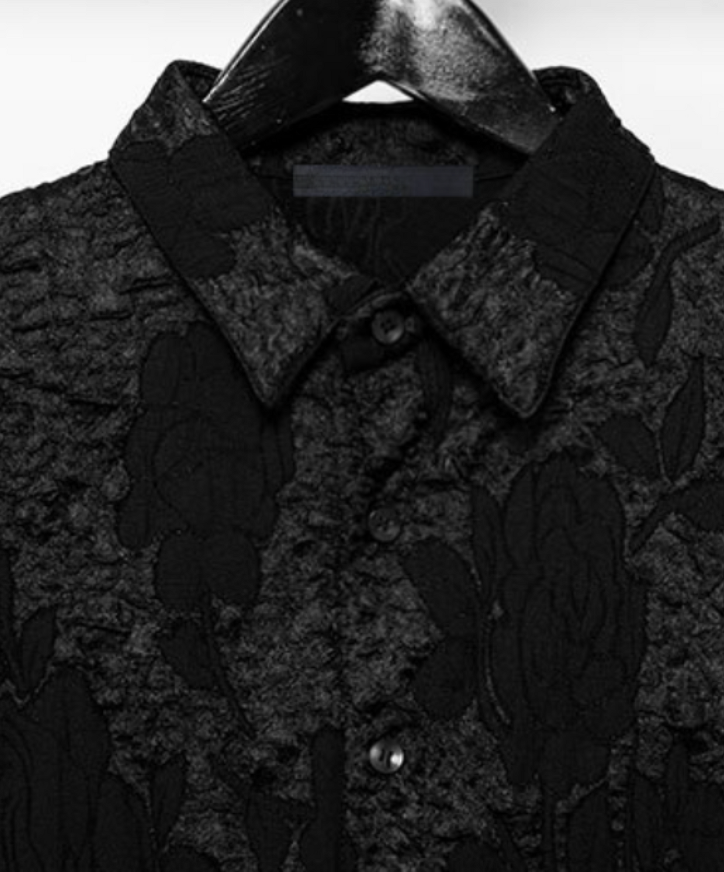 korean style flower design jacquard shirt EN2199