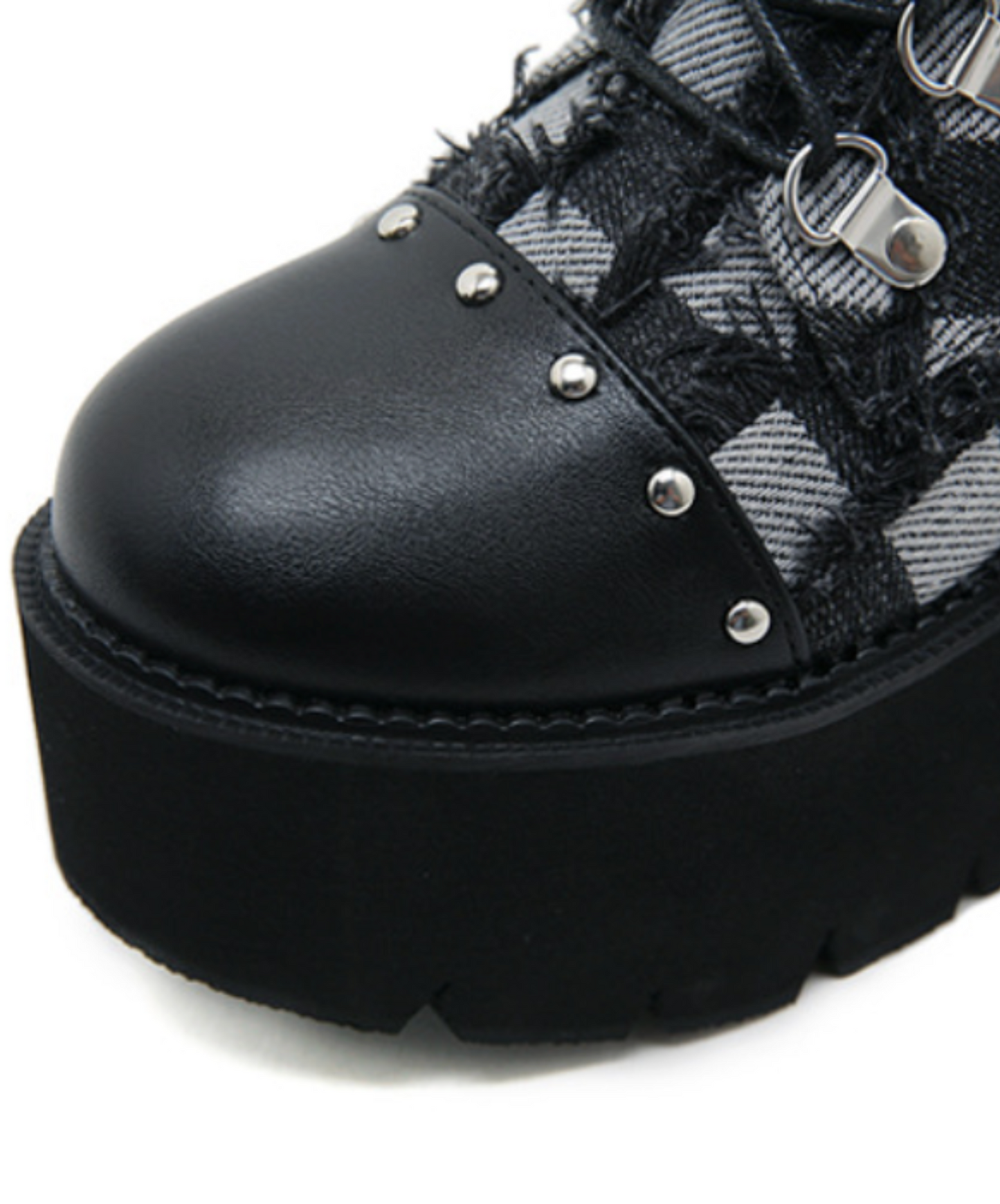 monochrome check boots EN2609