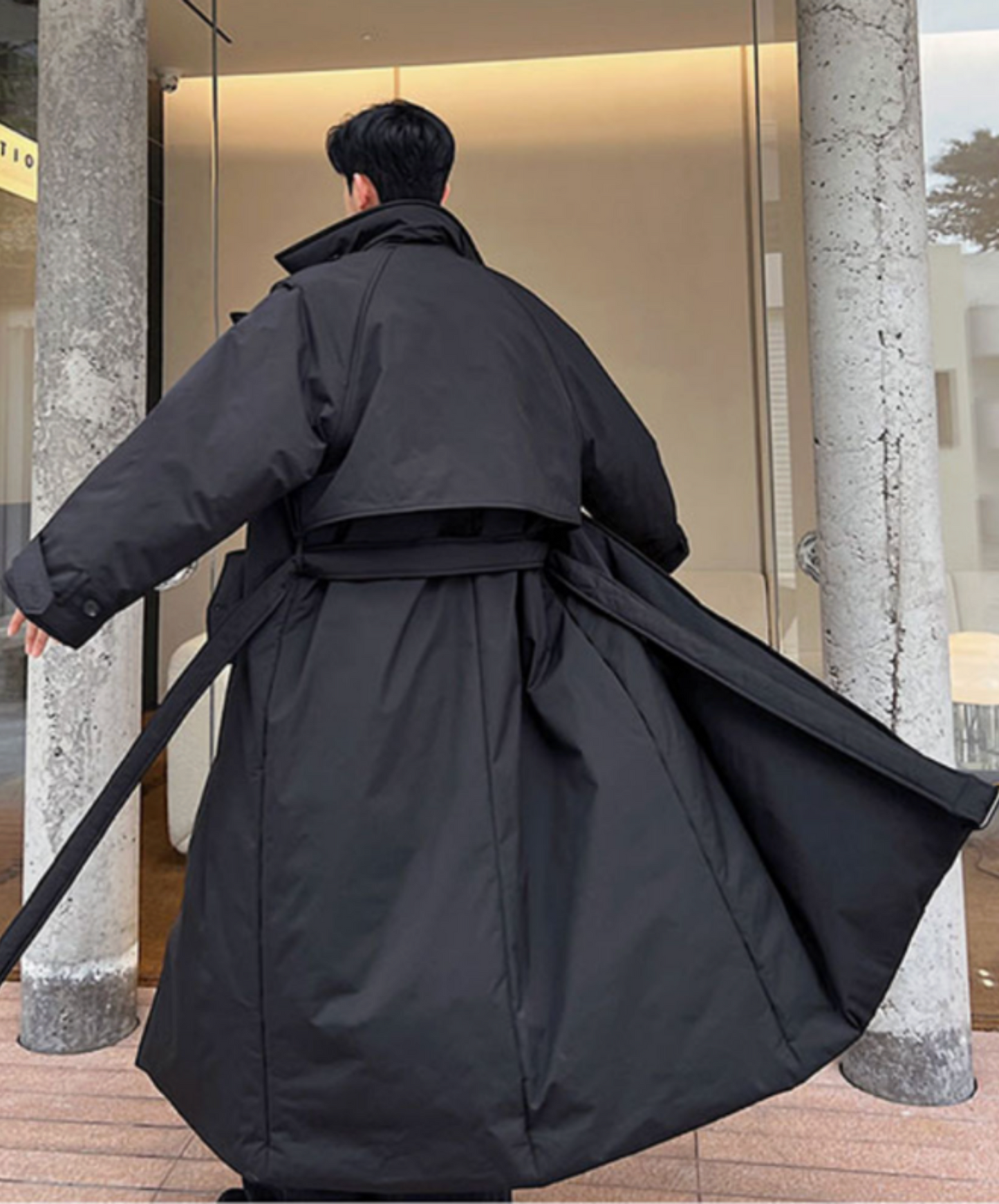 versized double-breasted coat EN2549