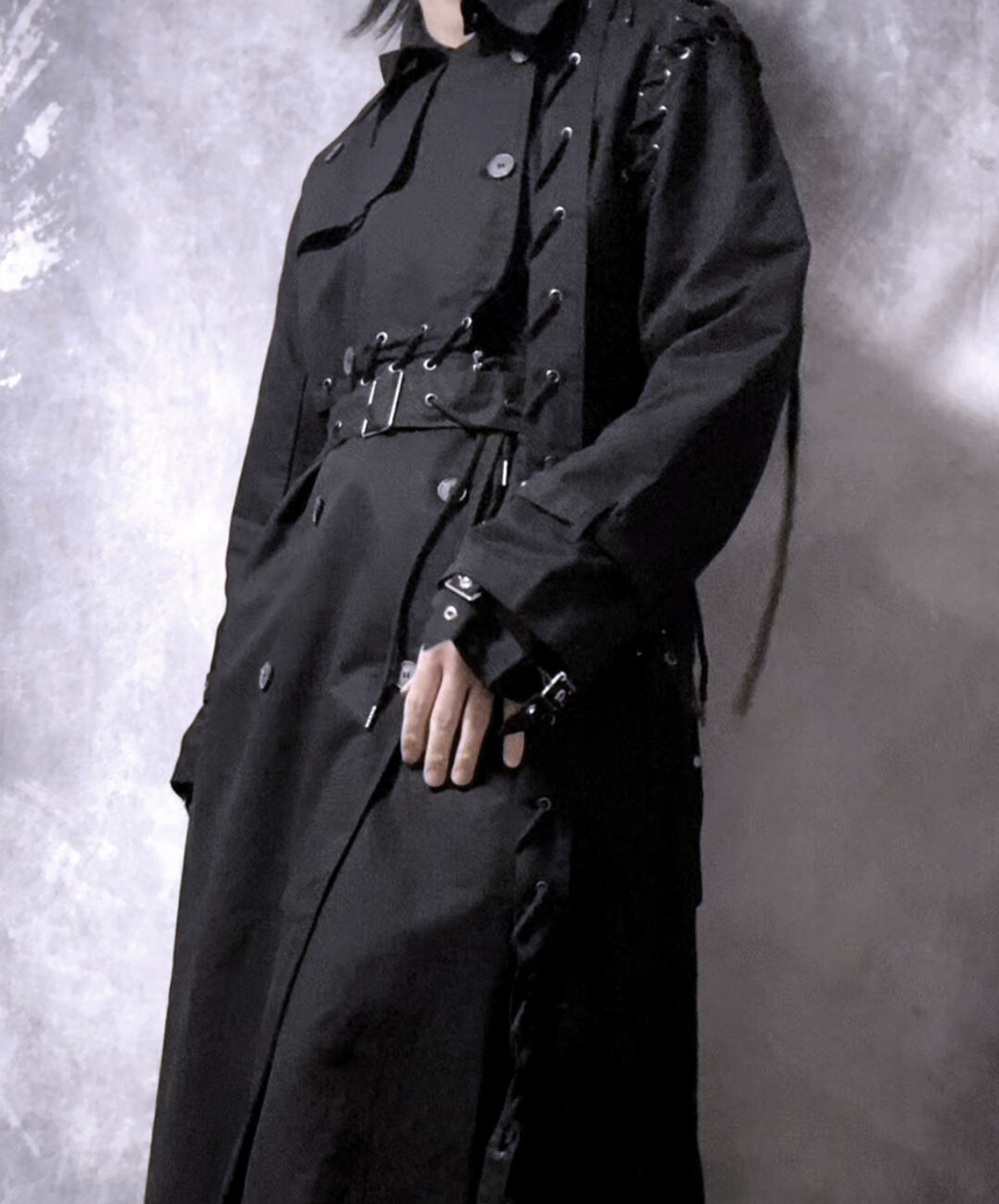 【style86】dark mode outfit set EN2632（coat + shirt + pants set）