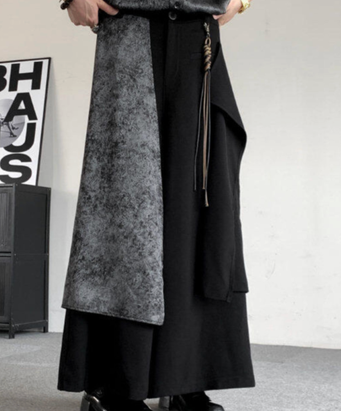 【style95】dark mode outfit set EN2869（jacket + shirt + pants set）