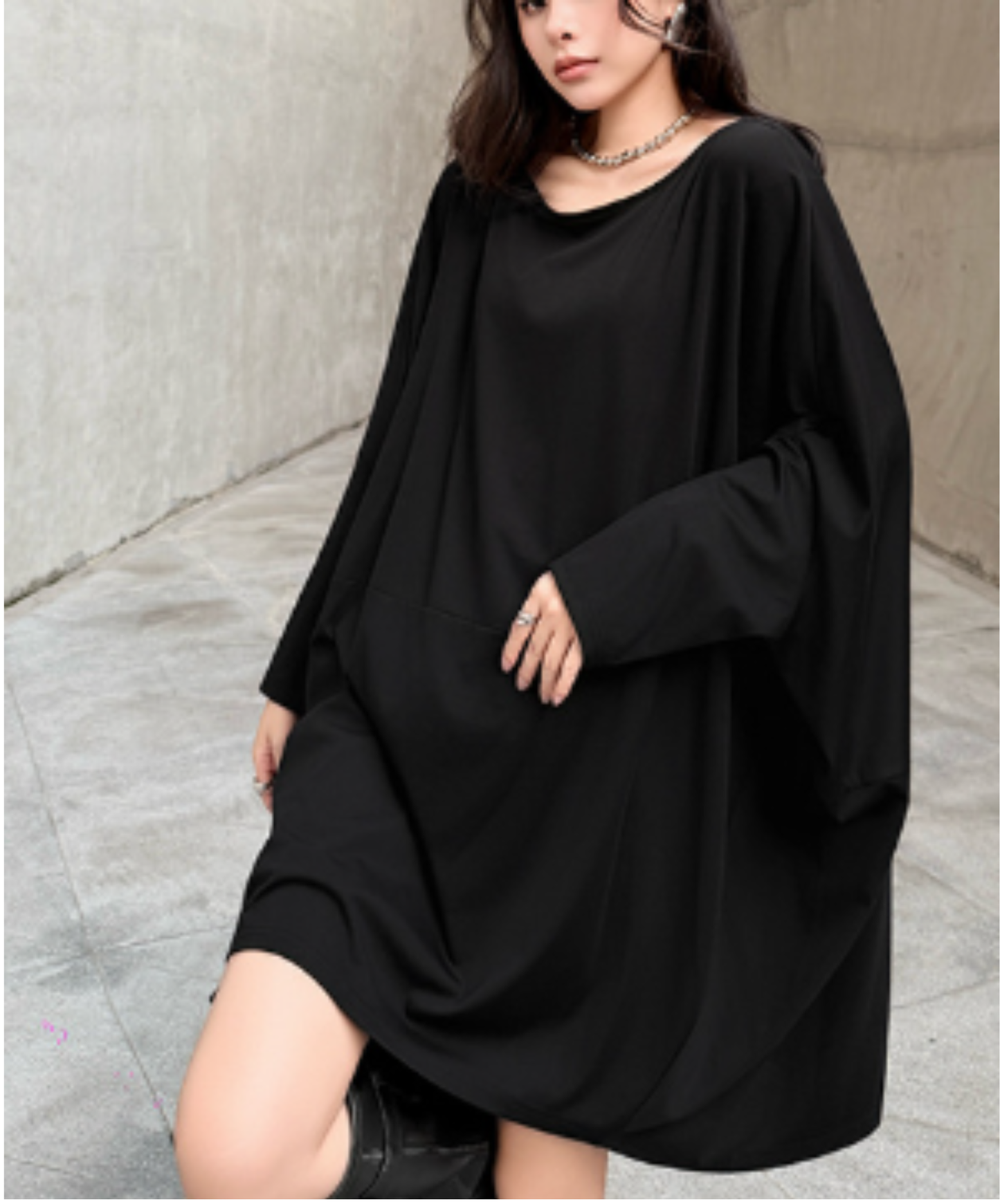 dolman-sleeve mid-length t-shirt EN3002