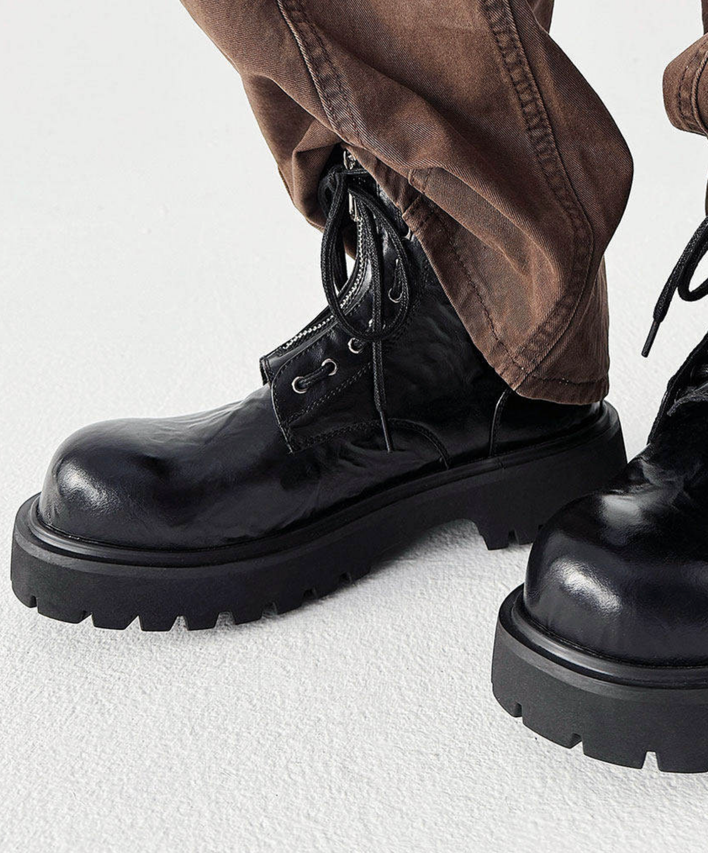 mid heel round toe retro boots EN2681