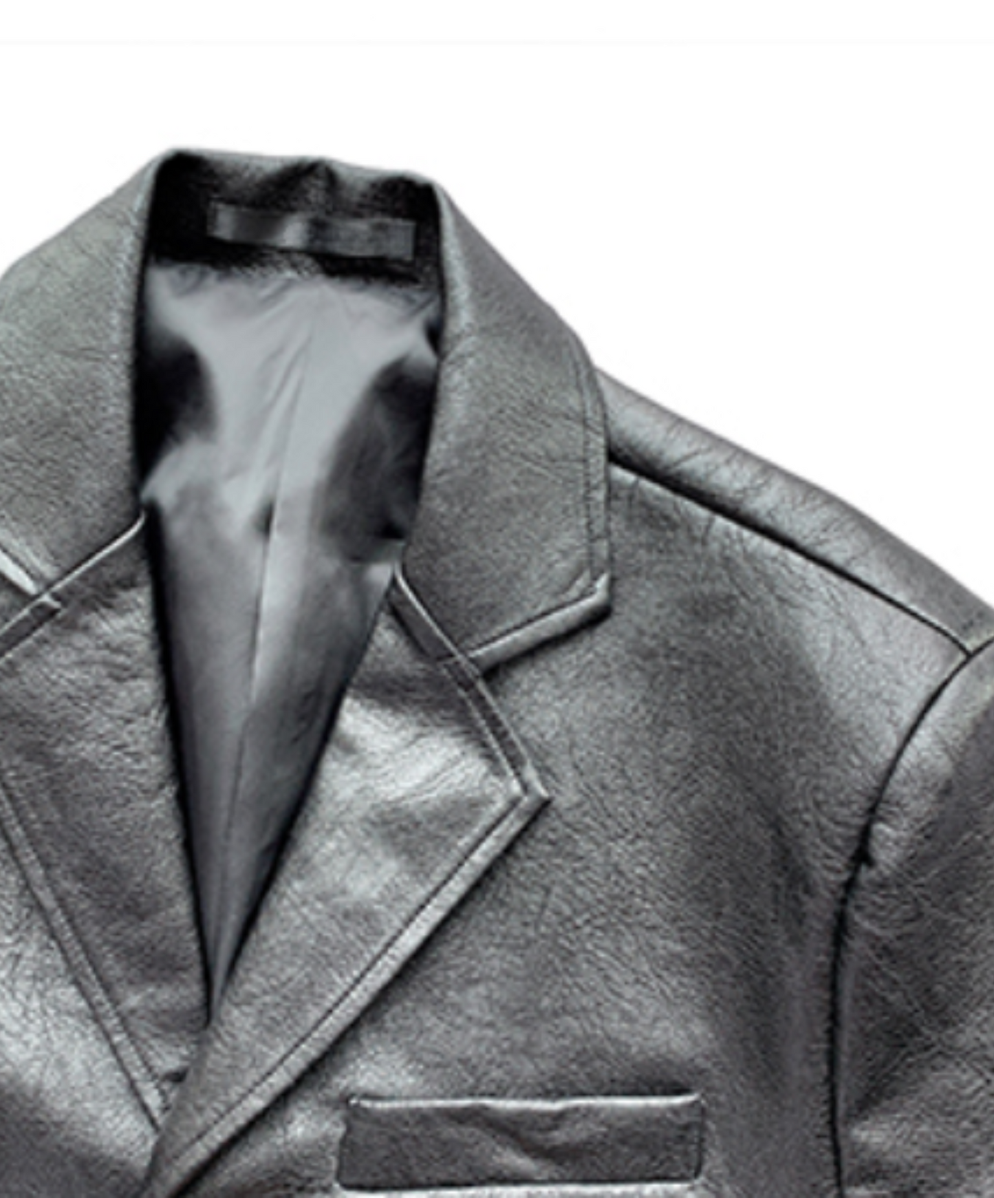 one-button leather shorts jacket EN2047