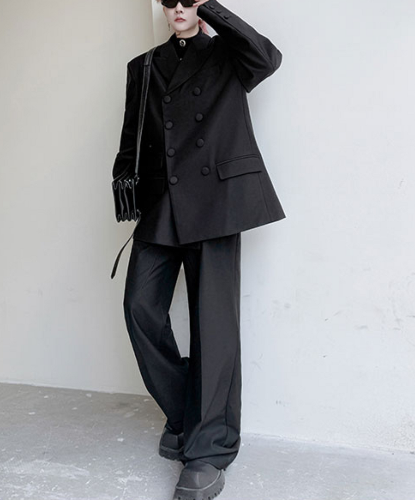 【style71】dark mode outfit set EN1990（ jacket+ pants set）