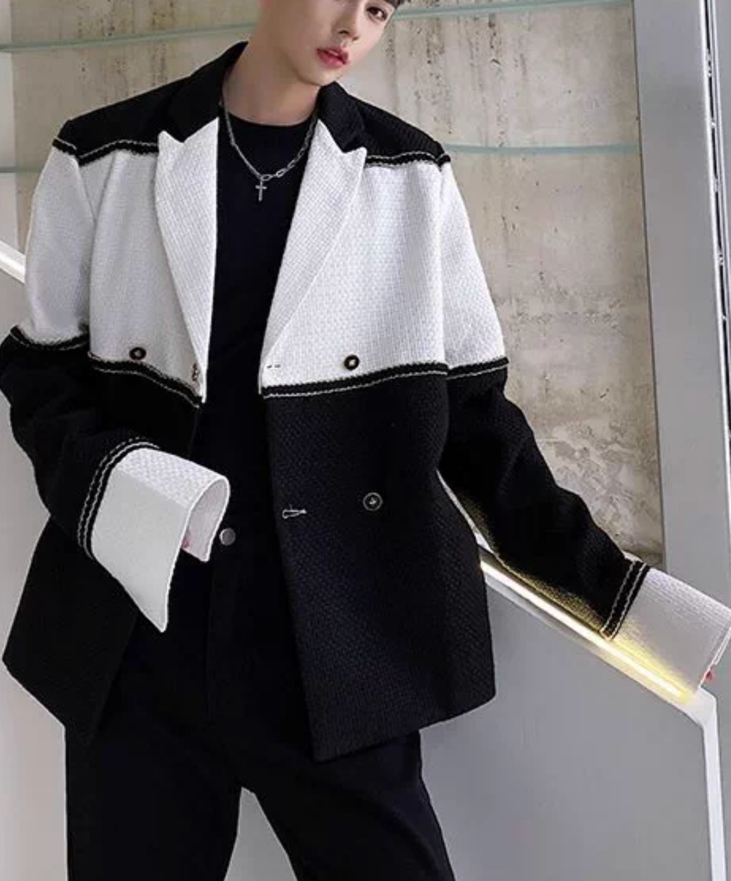 stylish patchwork casual jacket EN2813