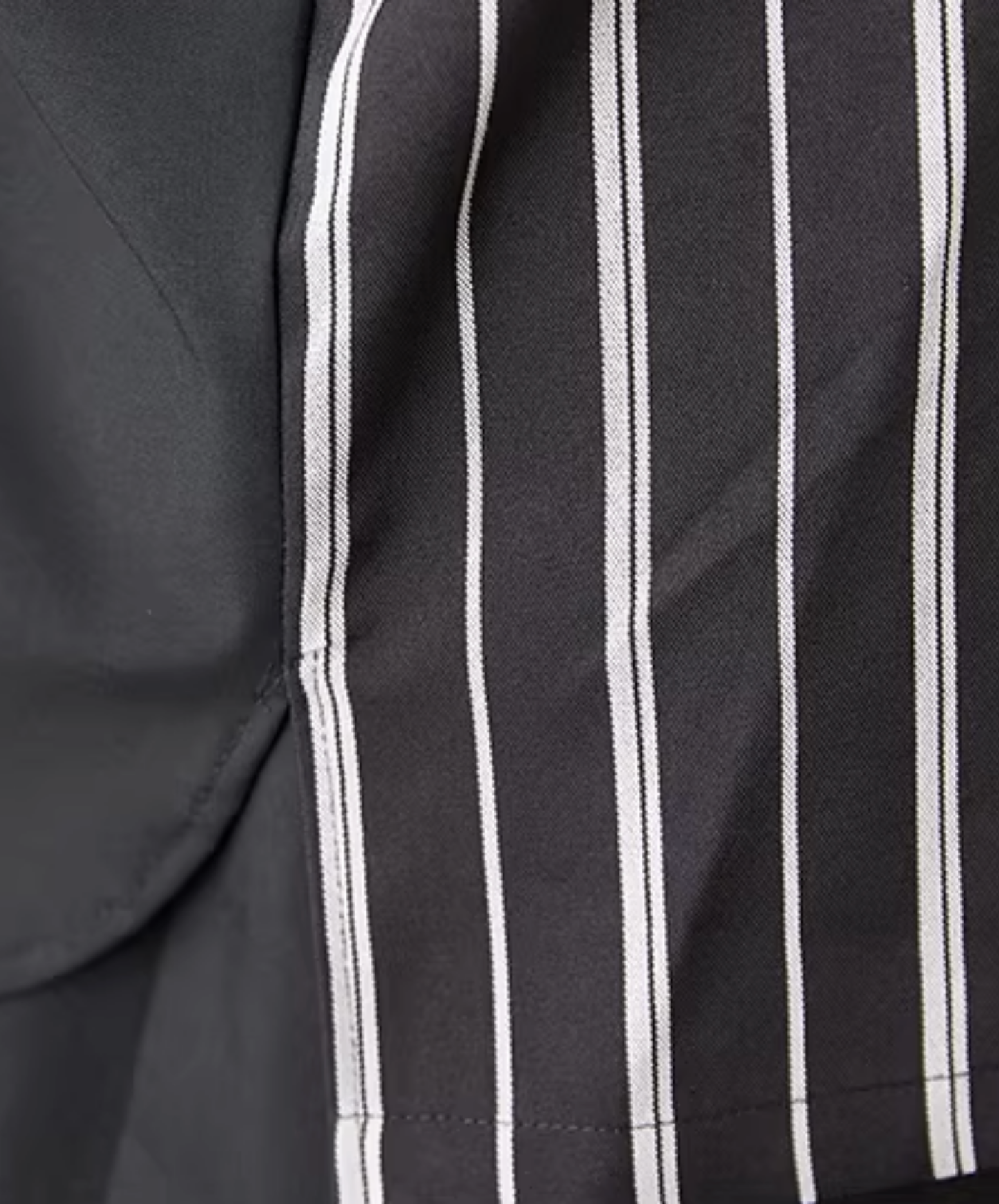 dark striped patchwork mid-length shirt EN2797