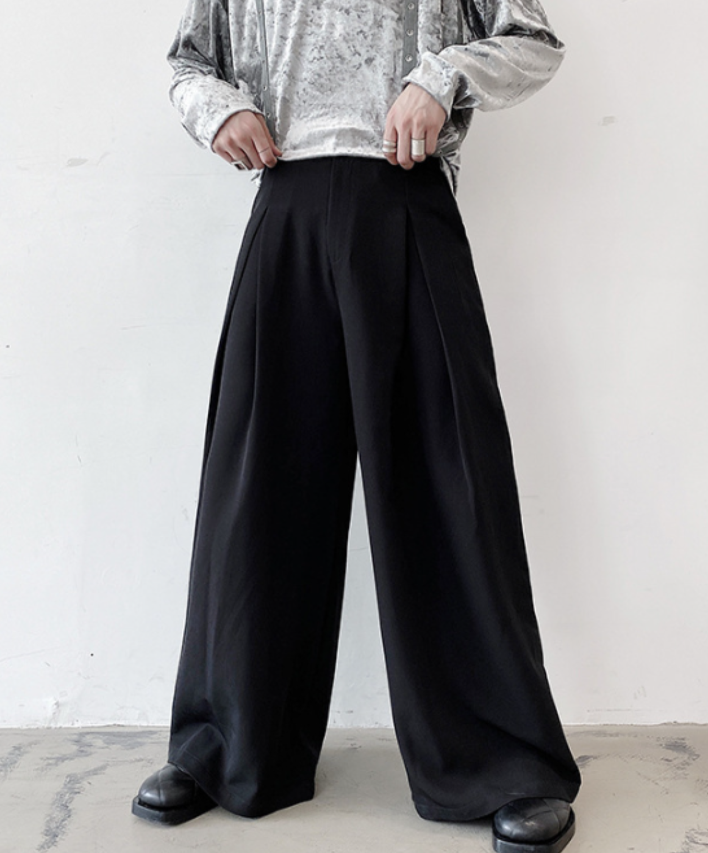 【限定1セット・30%OFF】dark mode outfit set EN3153（shirt + t-shirt + pants set）