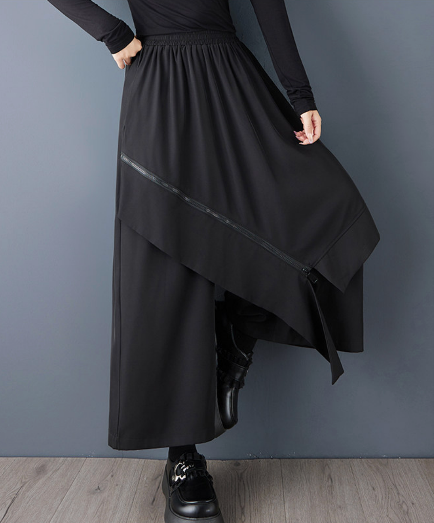 【style102】dark mode outfit set EN2996（shirt + necktie + pants set）