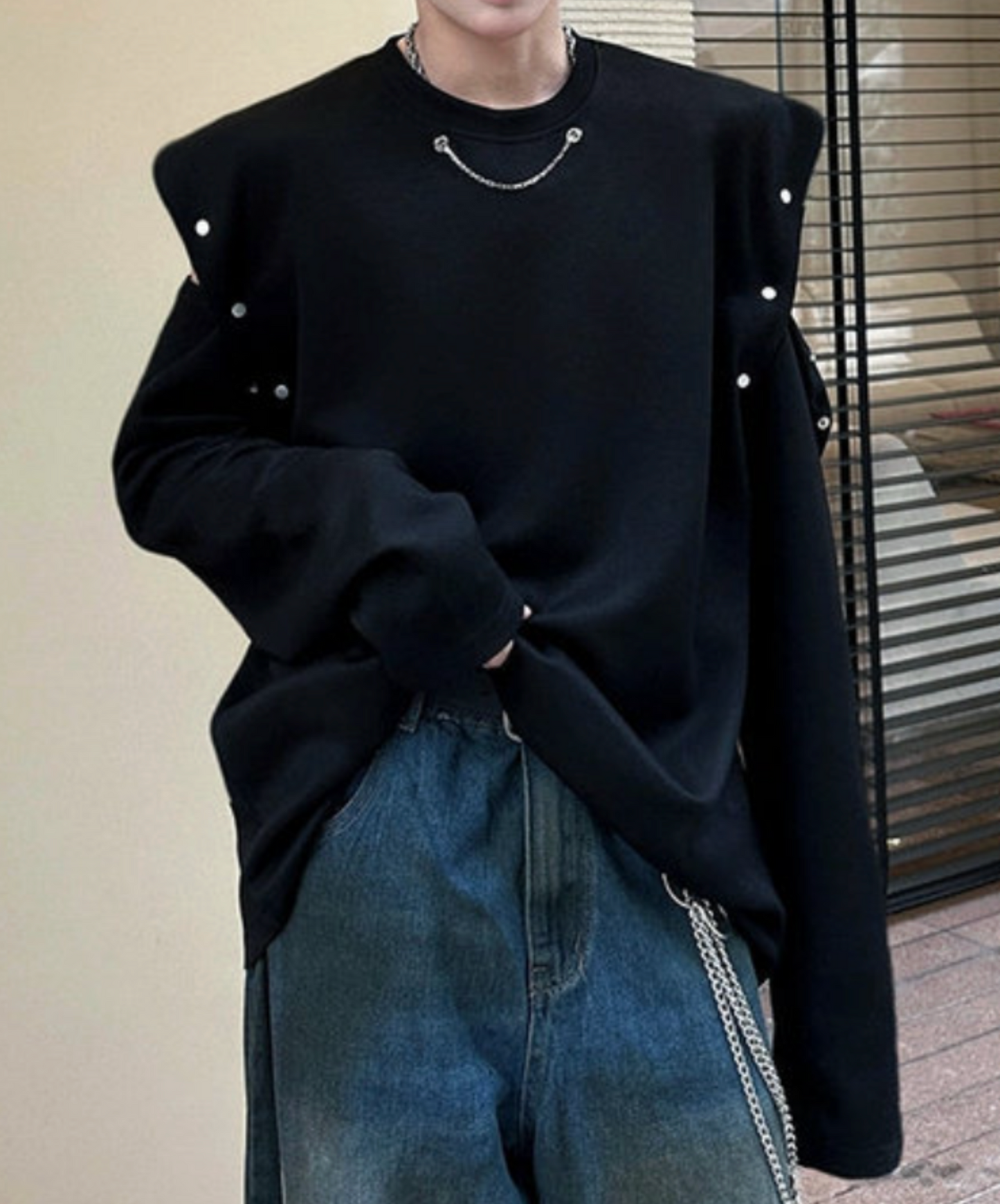 2-way removable sleeves t-shirt EN2648