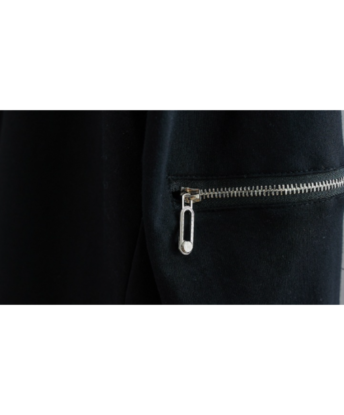 zip-detail side slits sweatshirt EN3217