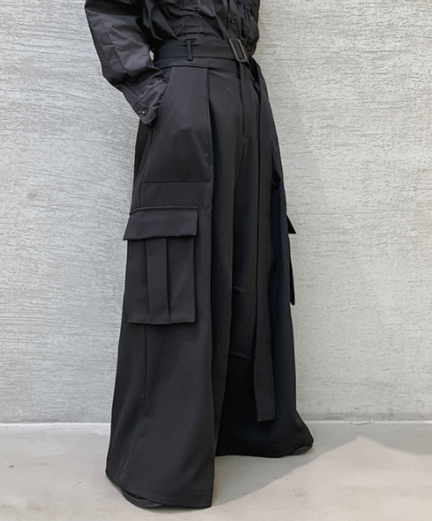 【style82】dark mode outfit set EN2553（jacket + shirt + pants set）