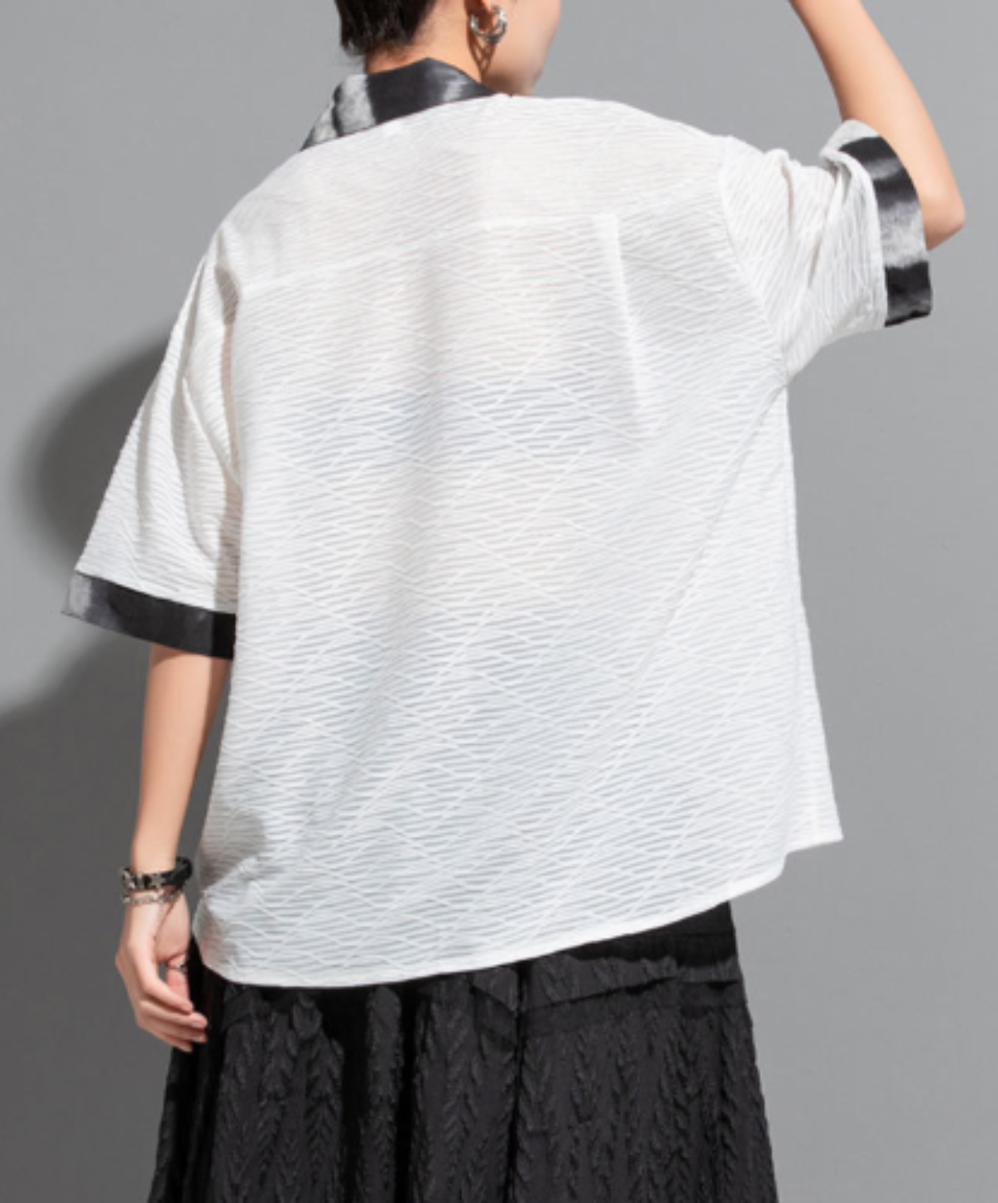lightweight patchwork shirt EN2941