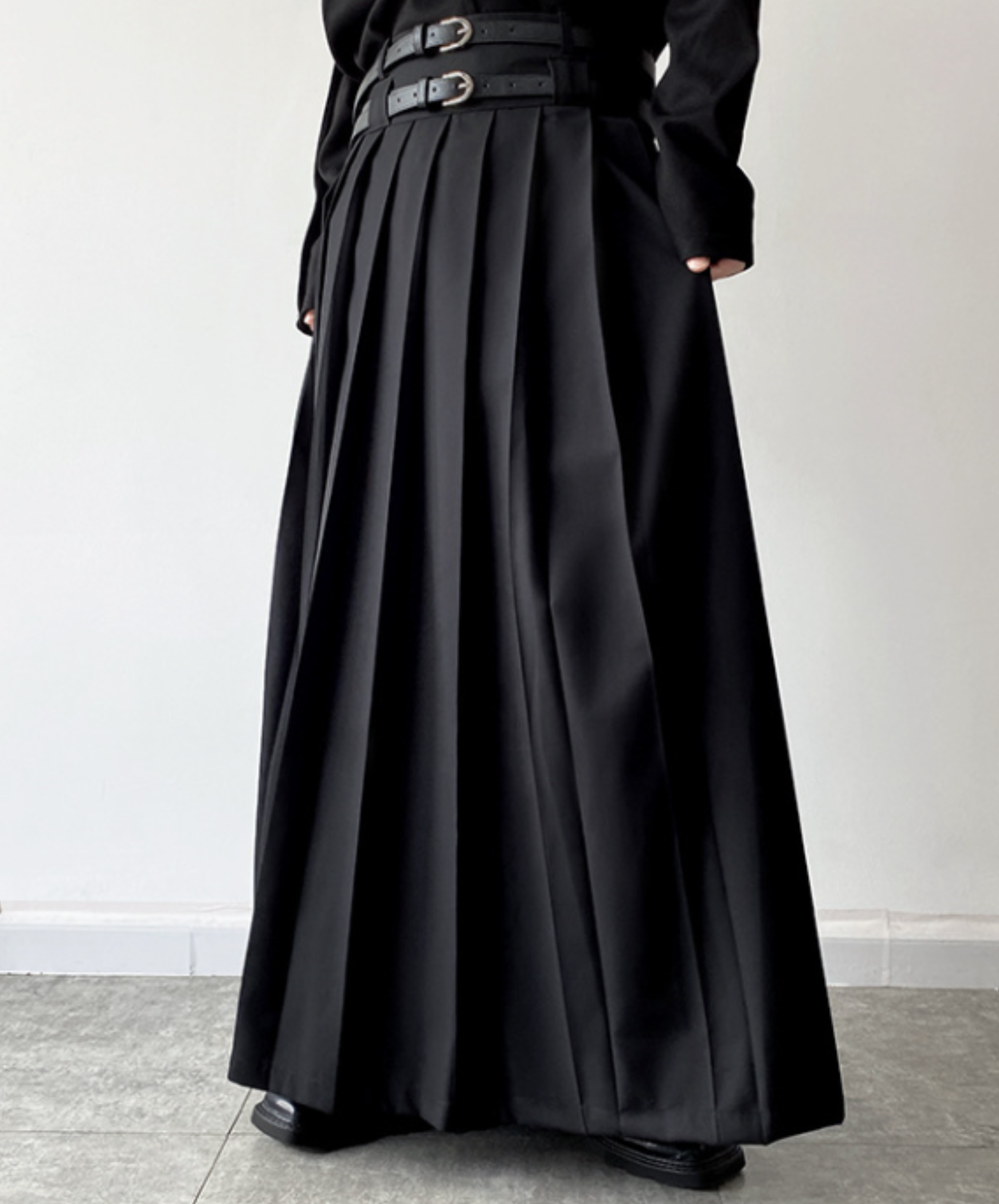 【style96】dark mode outfit set EN2870（jacket + shirt + skirt set）
