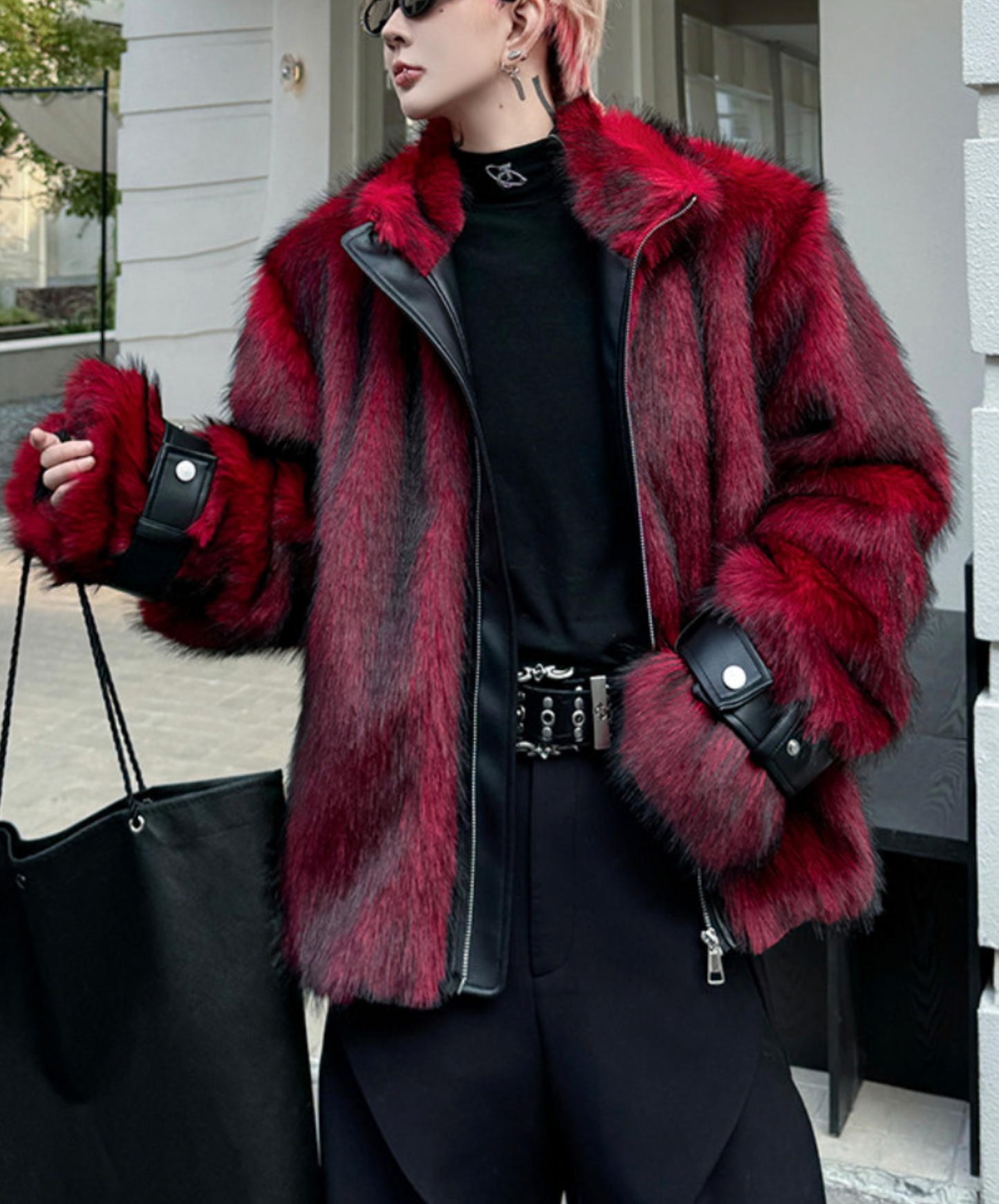 wolf-style fake fur jacket EN2618