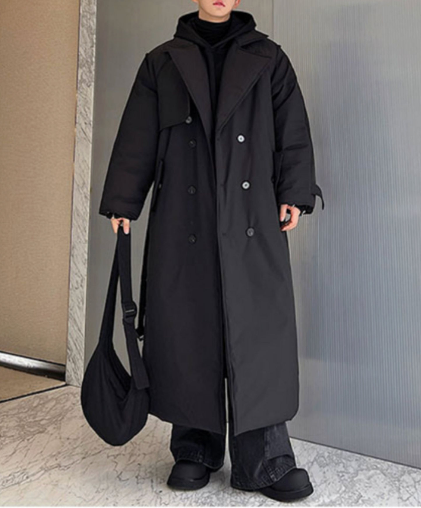 versized double-breasted coat EN2549