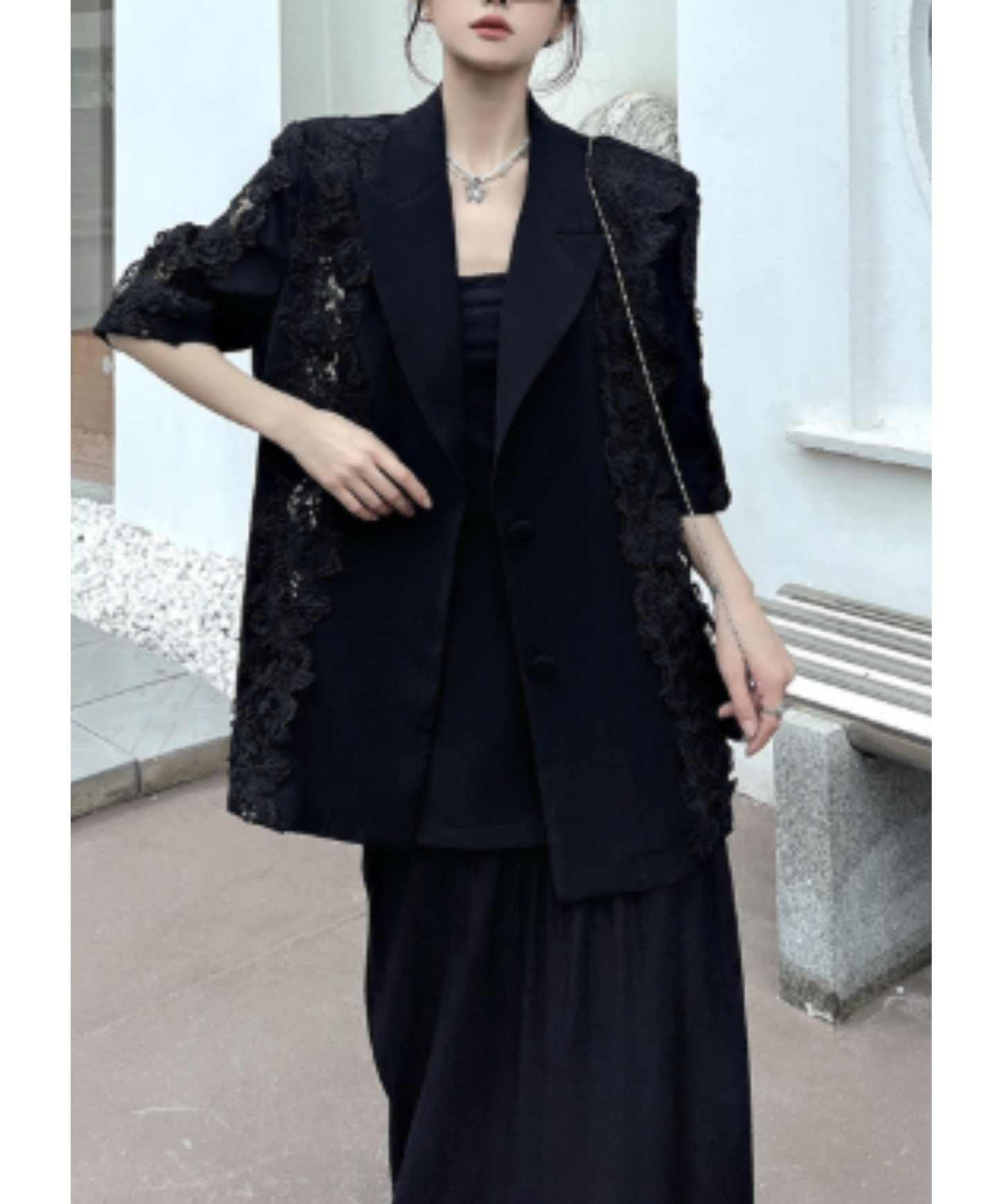 chemical lace embroidery jacket EN2918