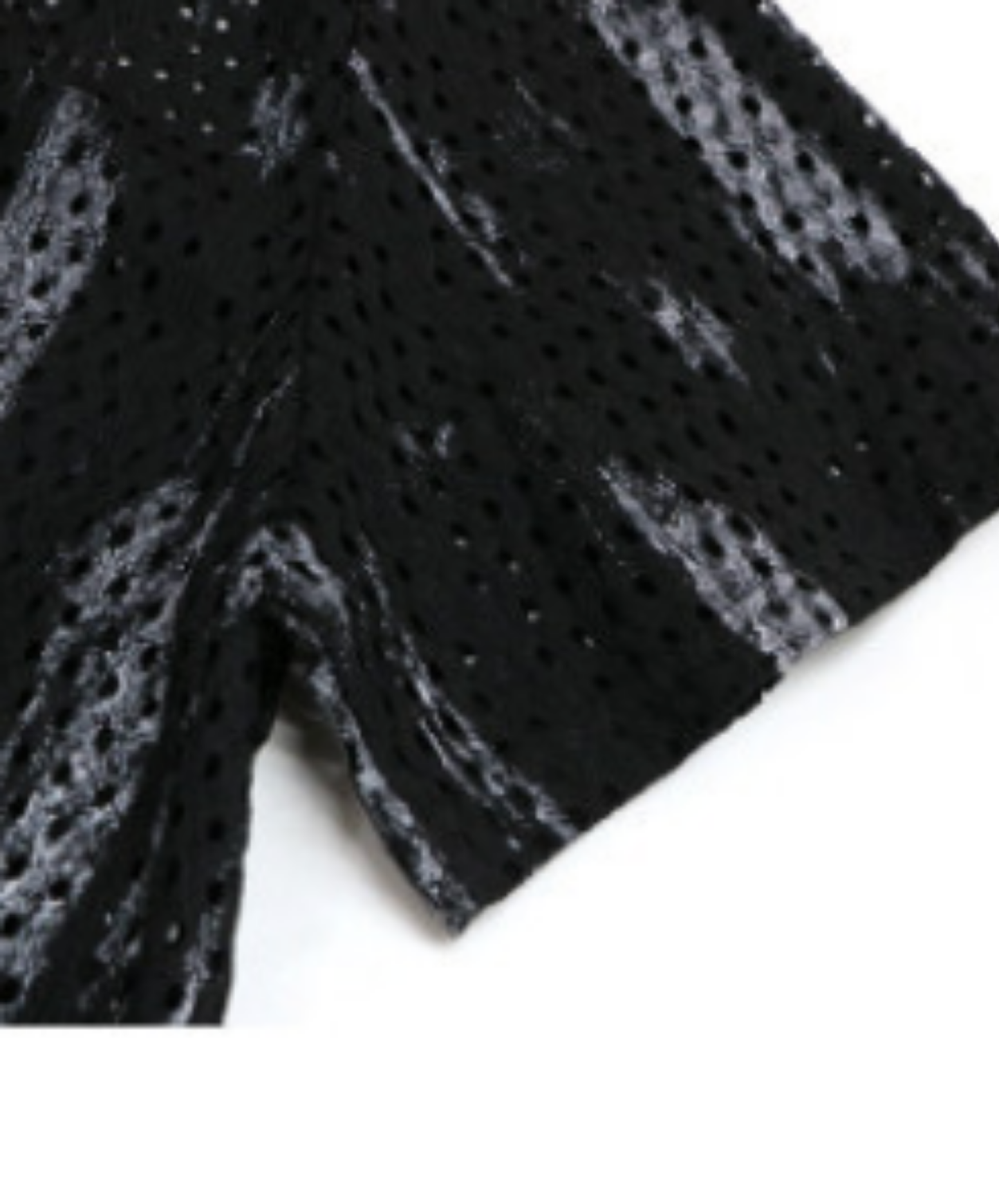 printed mesh asymmetrical t-shirt EN2840