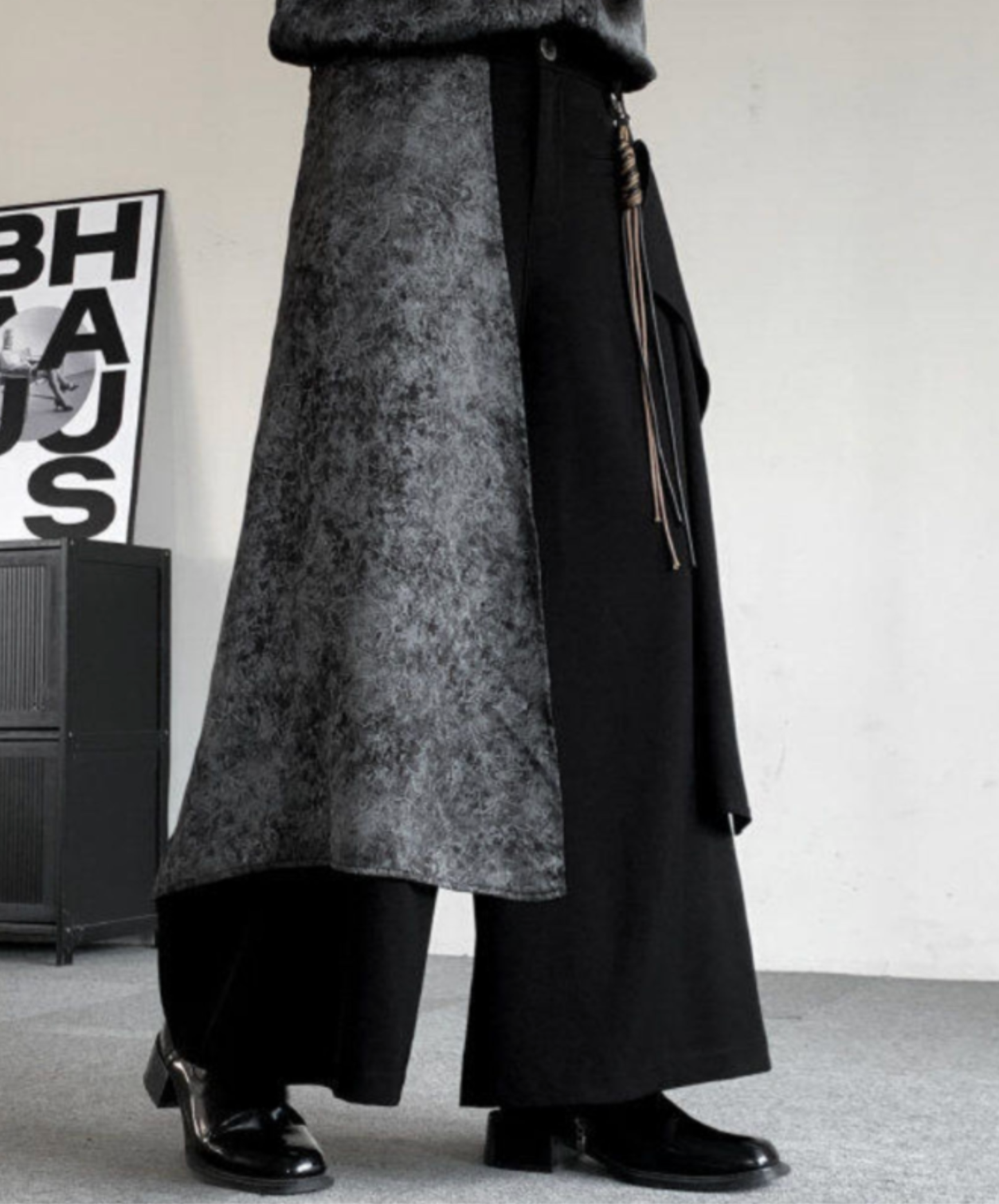 【style95】dark mode outfit set EN2869（jacket + shirt + pants set）