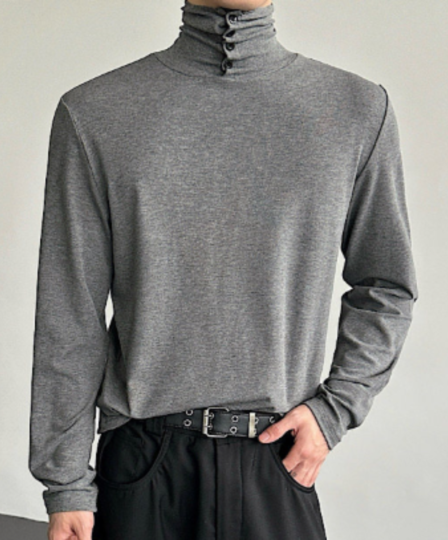 clean fit high neck t-shirt EN2592