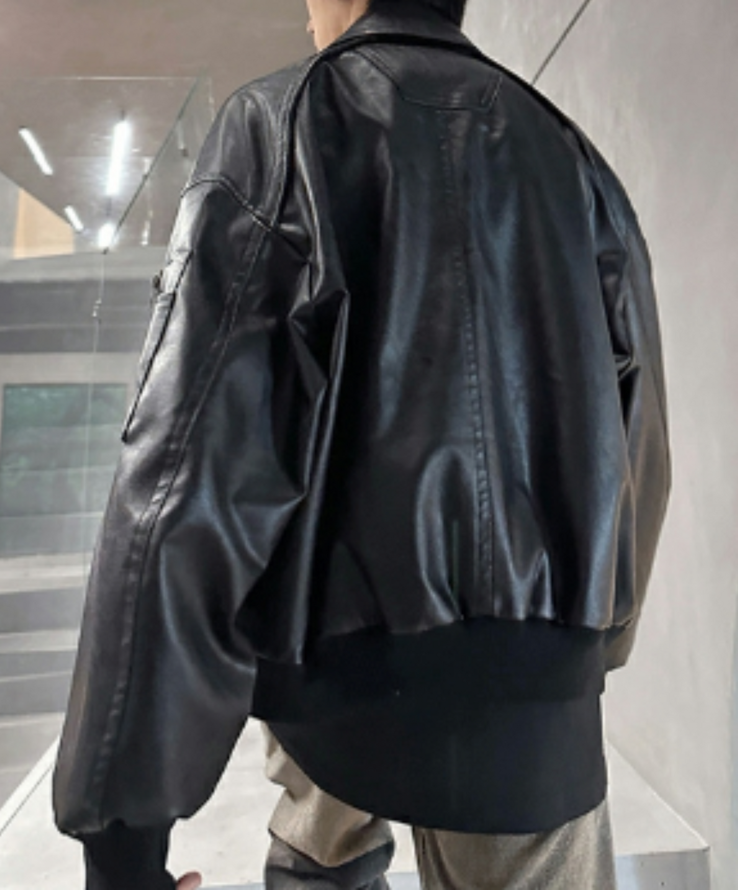 american retro pu leather jacket EN1932