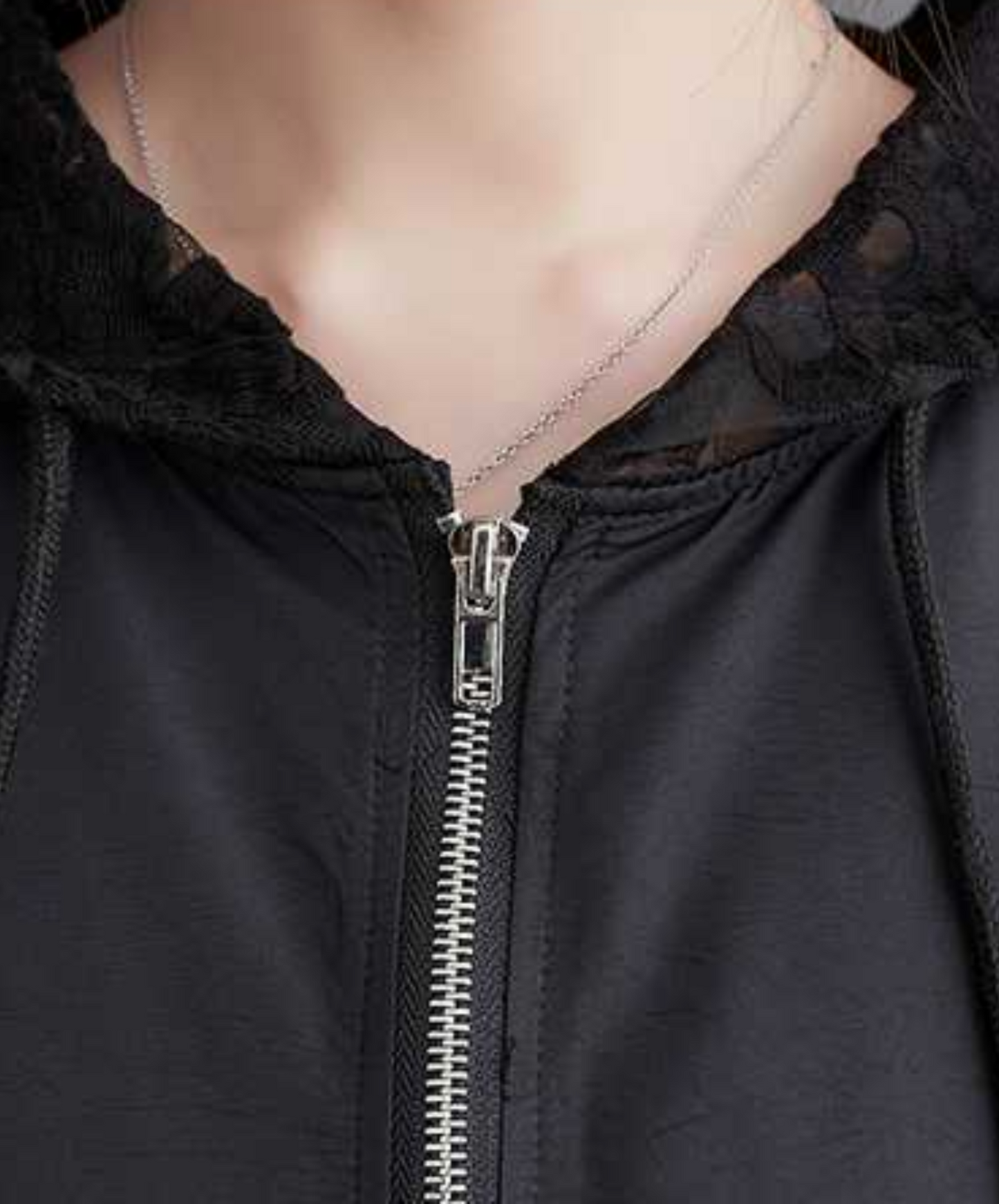 a line lacey hoodie EN2355