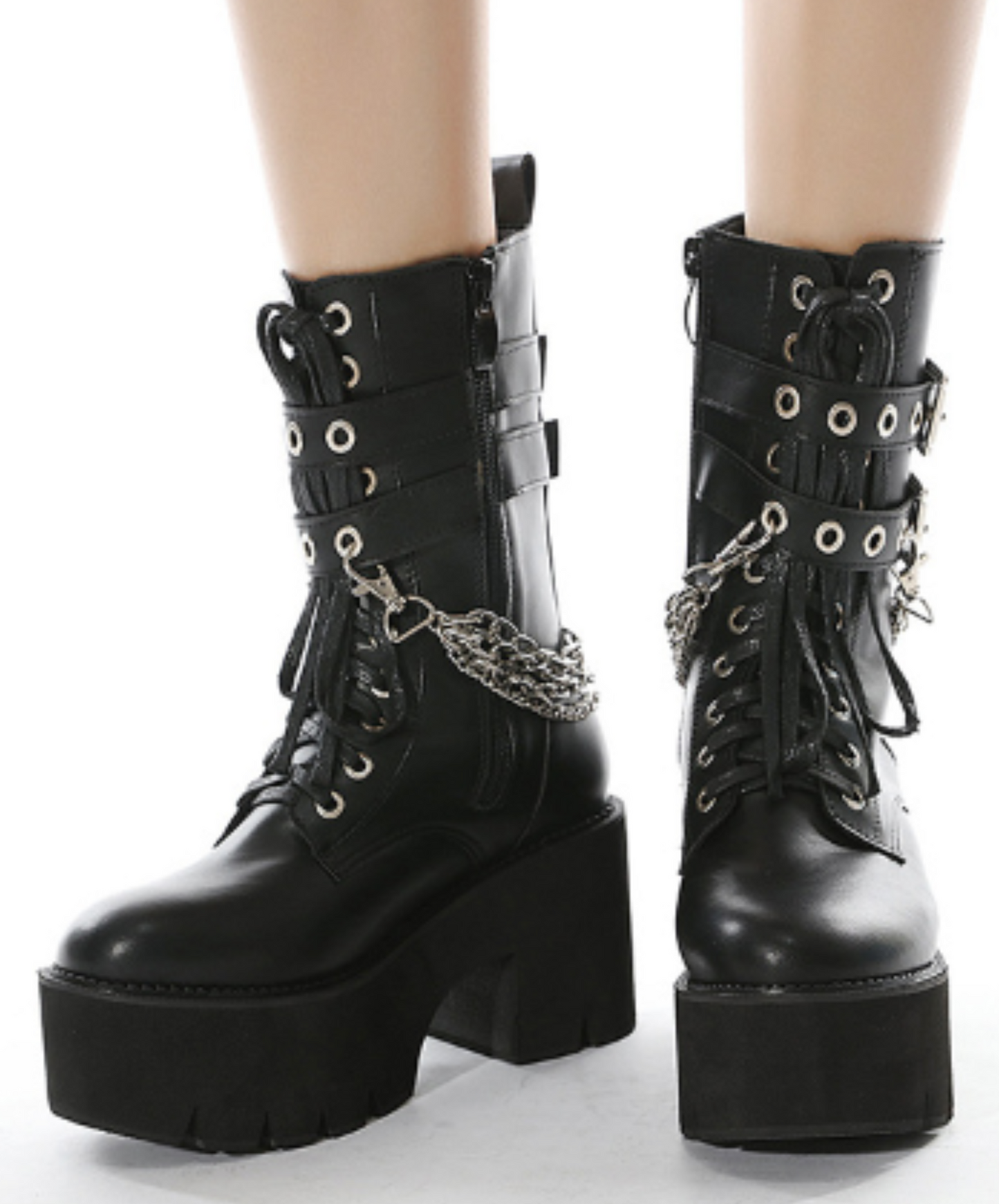thick sole with chain boots EN1225