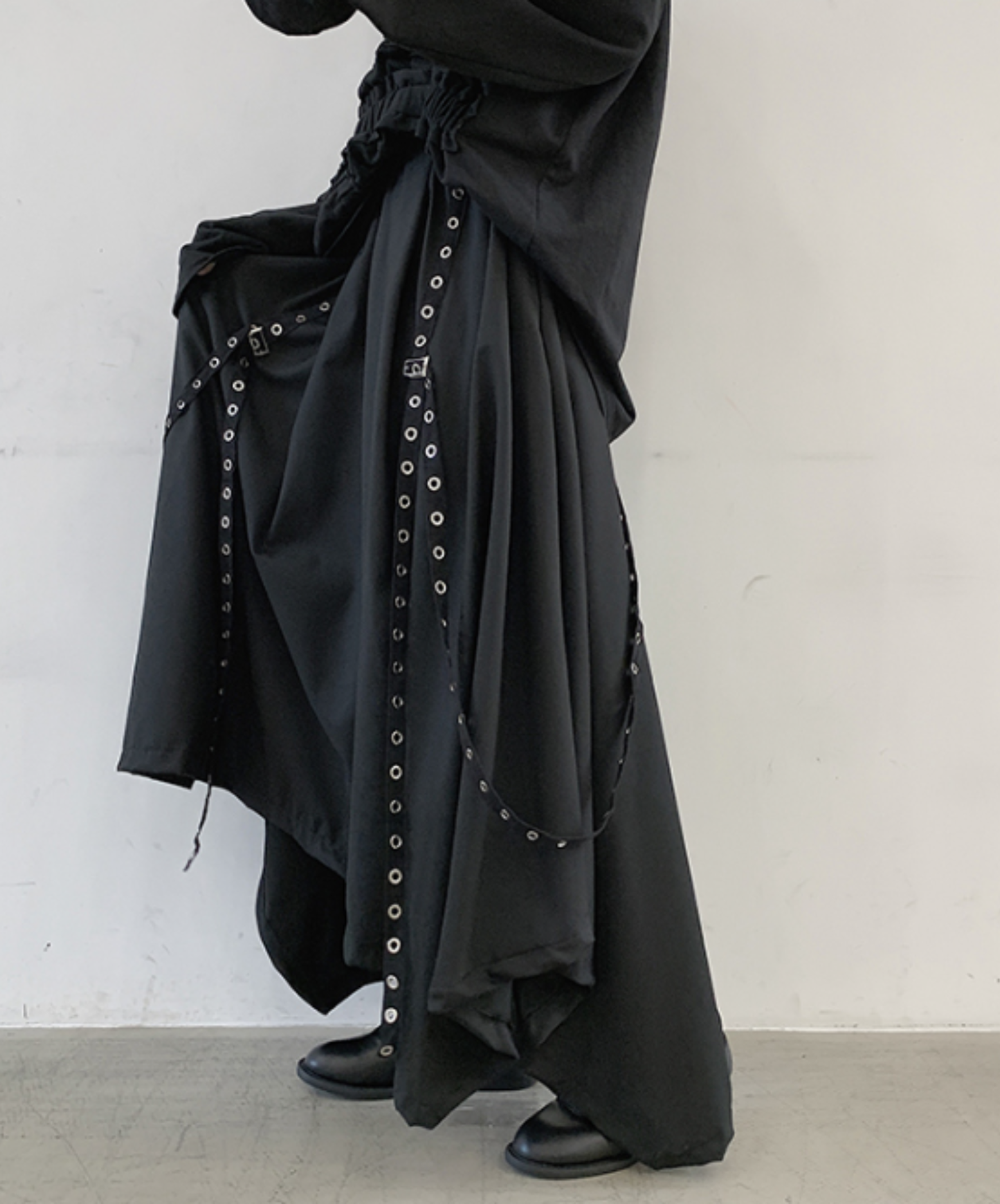 【style100】dark mode outfit set EN2994（shirt + necktie + pants set）