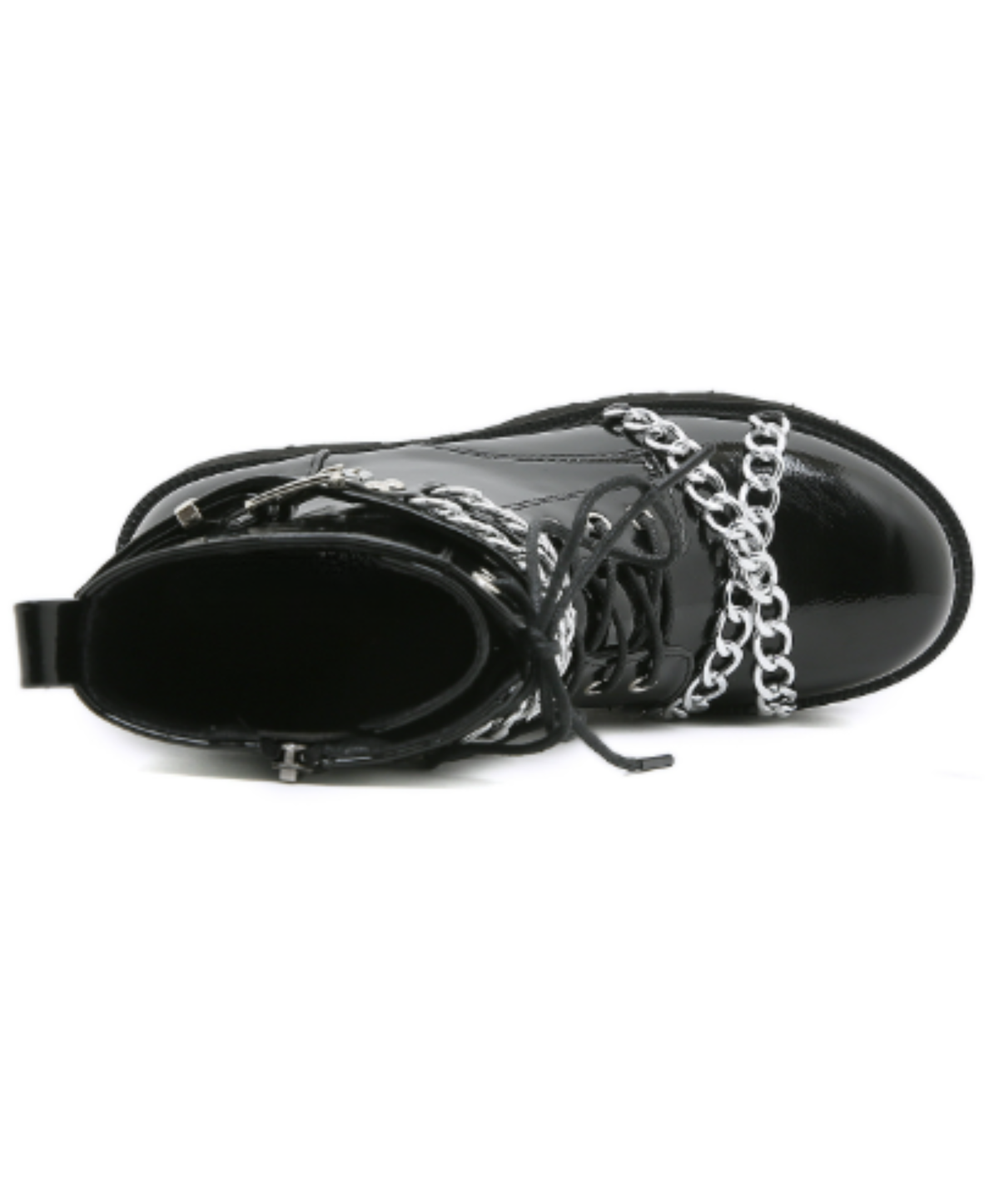 heavy-duty metal chain block heels boots EN3246