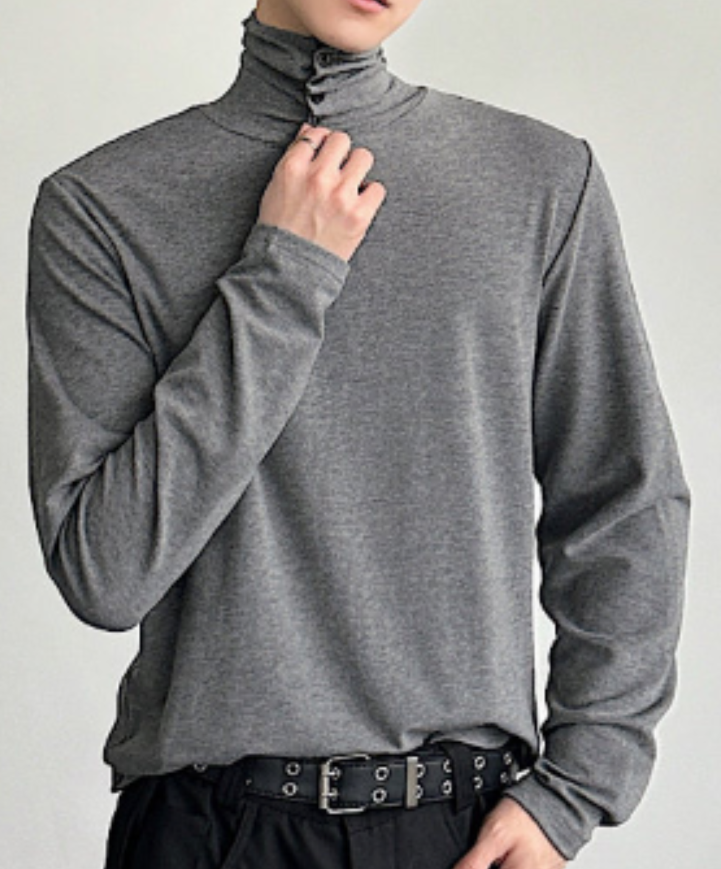 clean fit high neck t-shirt EN2592