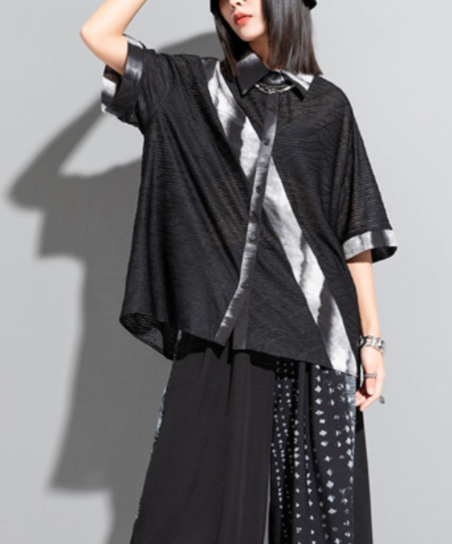 lightweight patchwork shirt EN2941