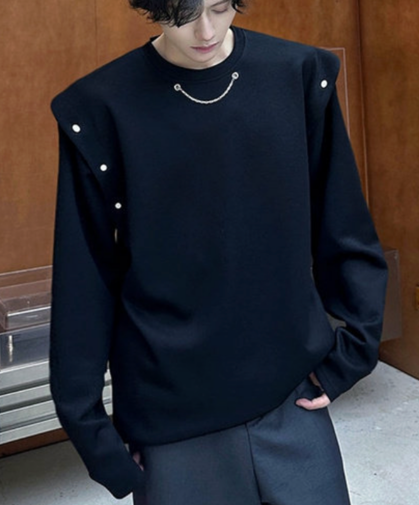 2-way removable sleeves t-shirt EN2648