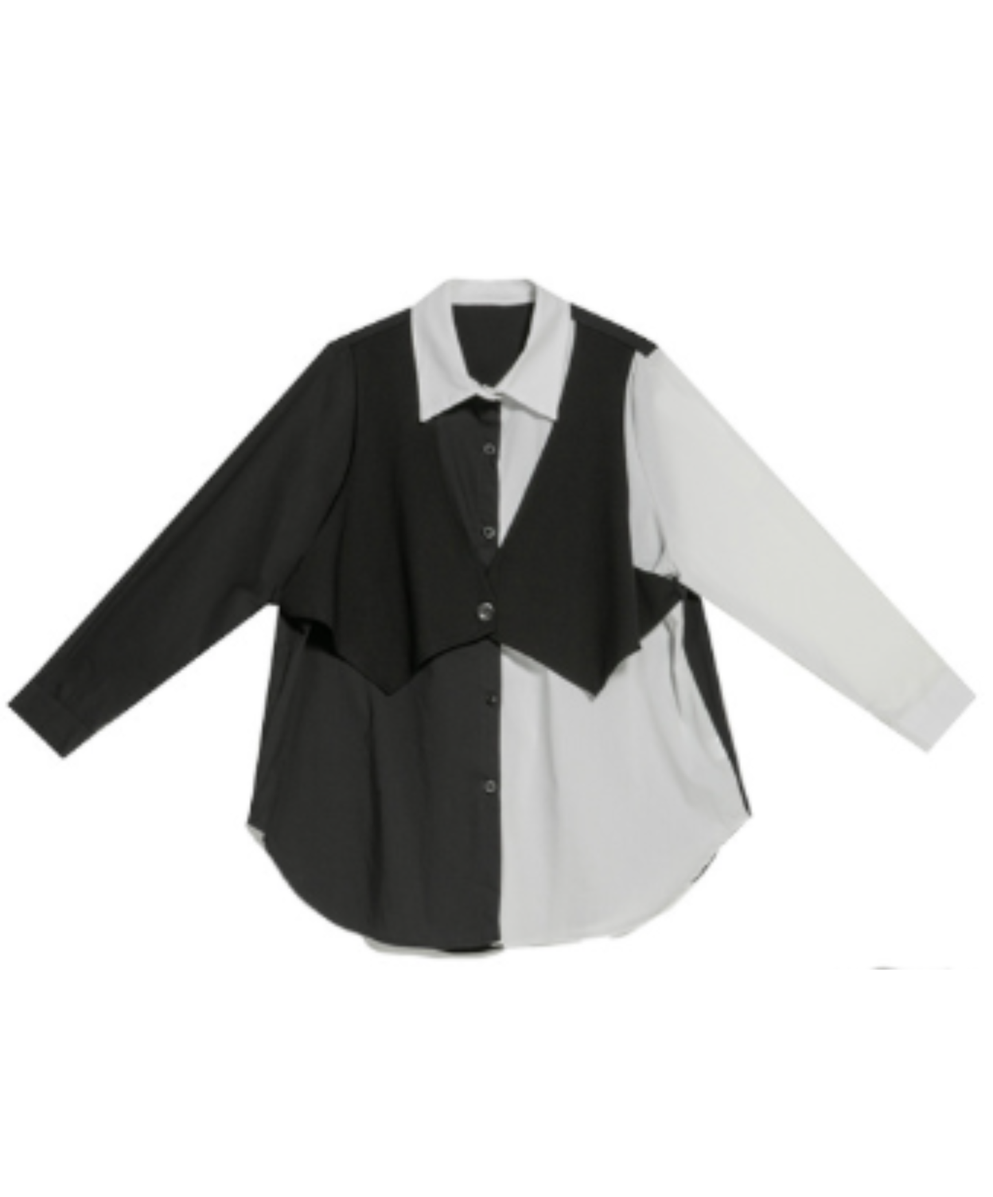 Includes a faux-layered vest shirt EN3118