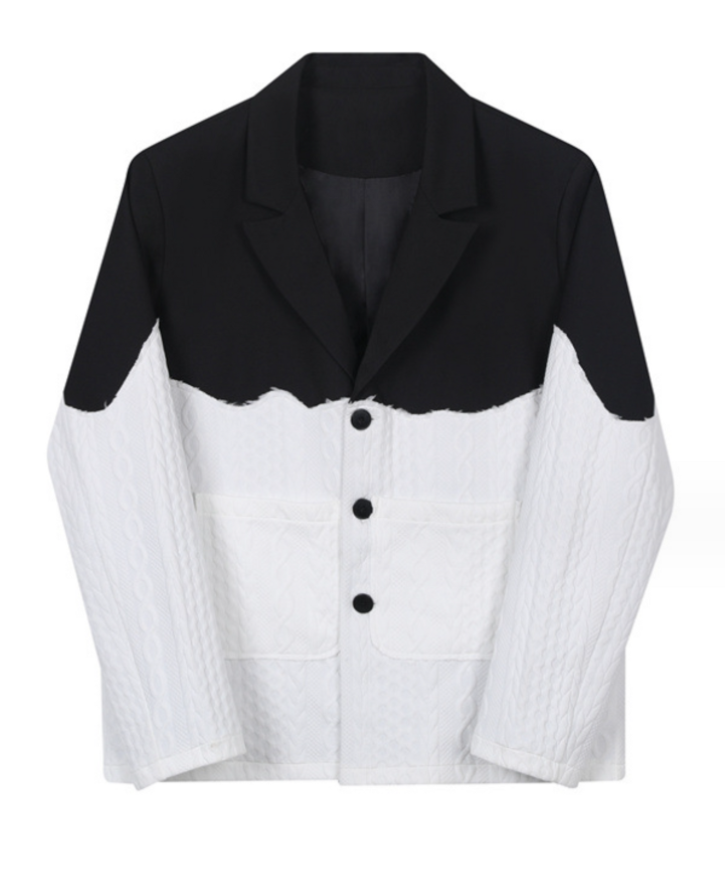 【最短2日でお届け「特急便」対応（Mサイズのみ）】sweater suit mix jacket EN225
