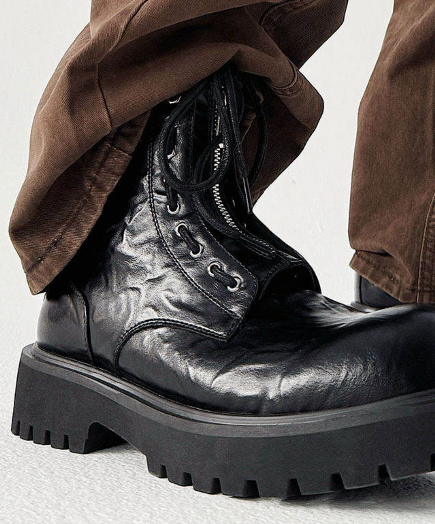 mid heel round toe retro boots EN2681