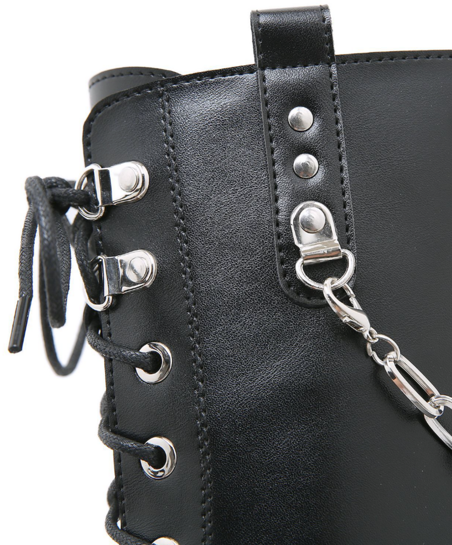 ultra high heel lace-up boots EN2580