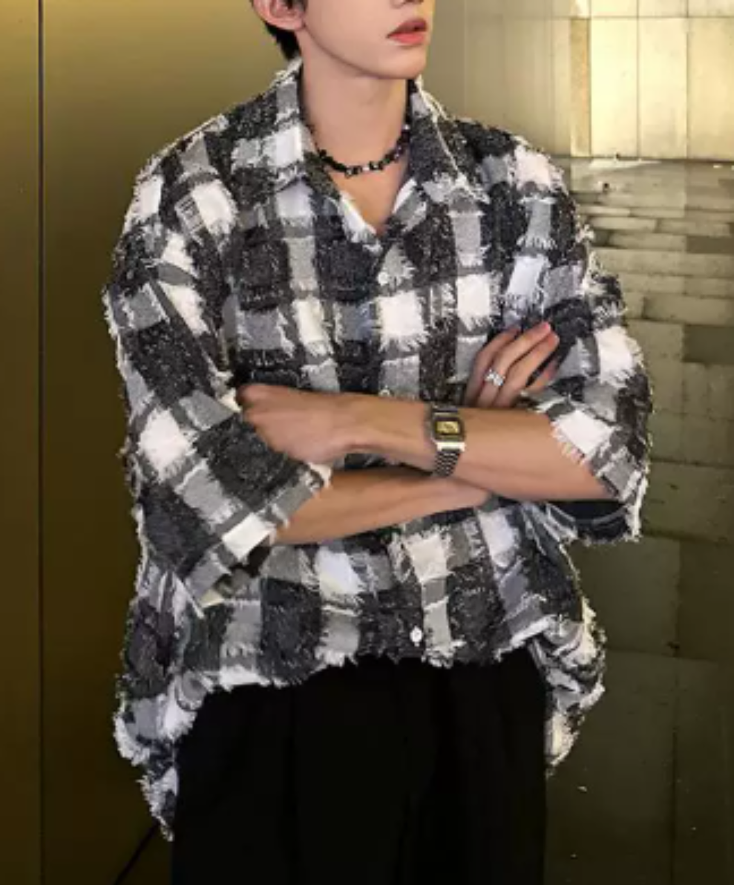 tusel check shirt EN2952