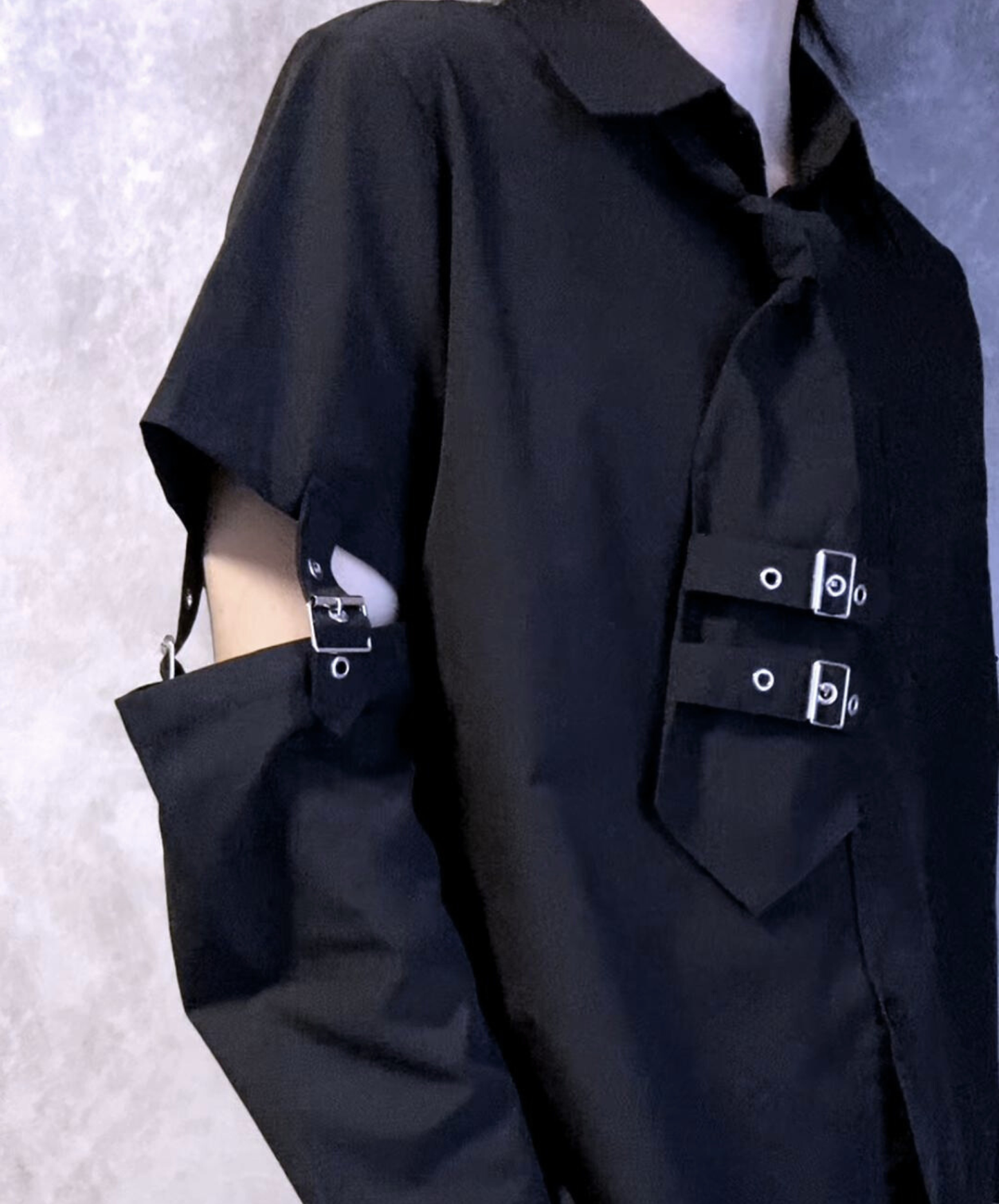 【style86】dark mode outfit set EN2632（coat + shirt + pants set）