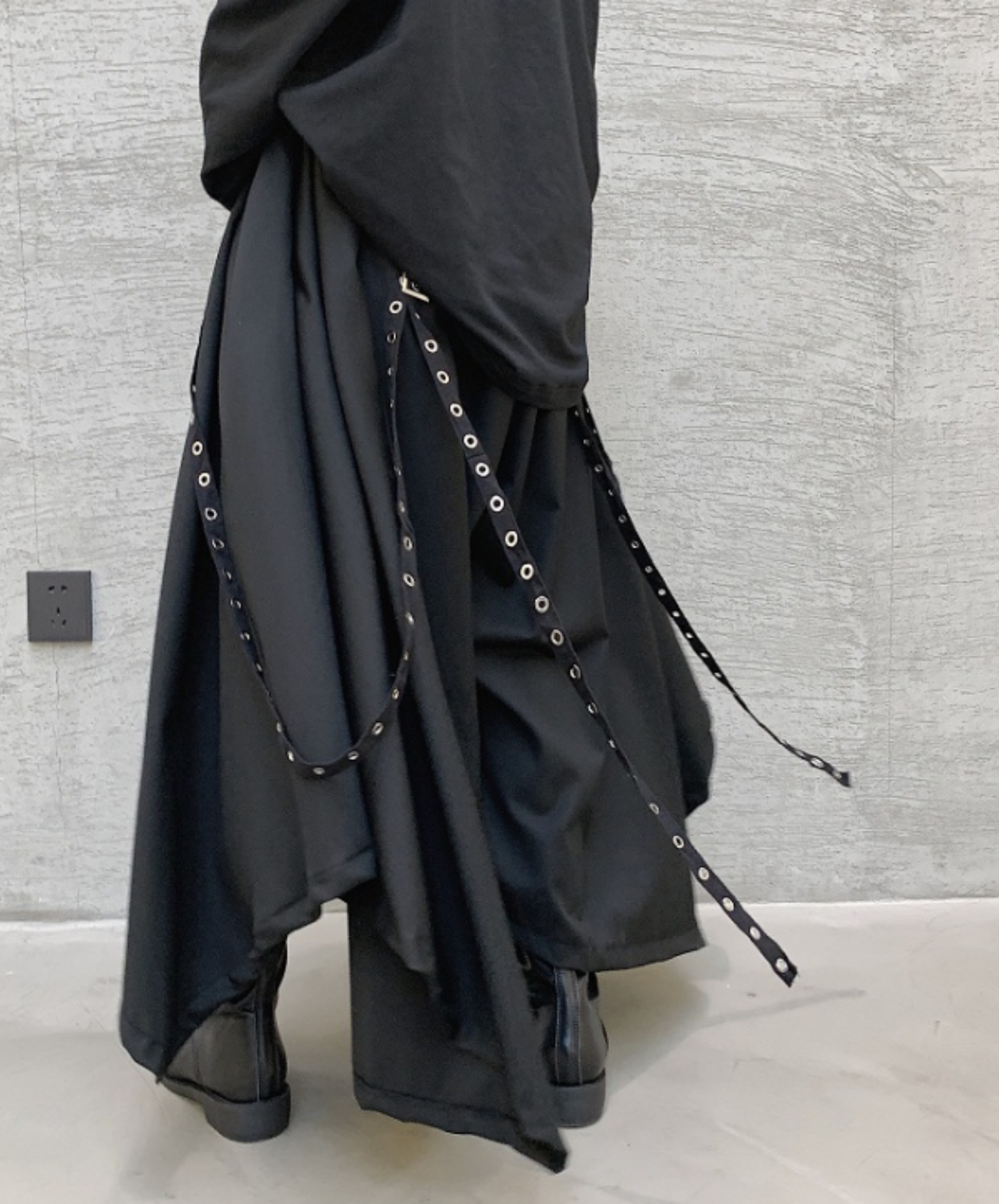 【style83】dark mode outfit set EN2584（jacket + hoodie + pants set）