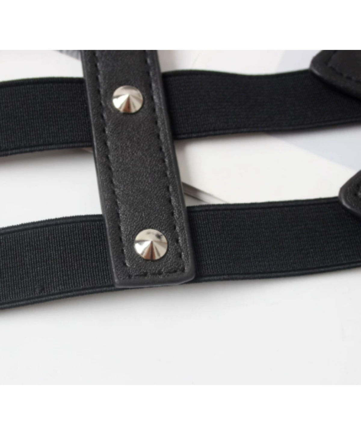 dark triple-buckle wide corset belt EN3216