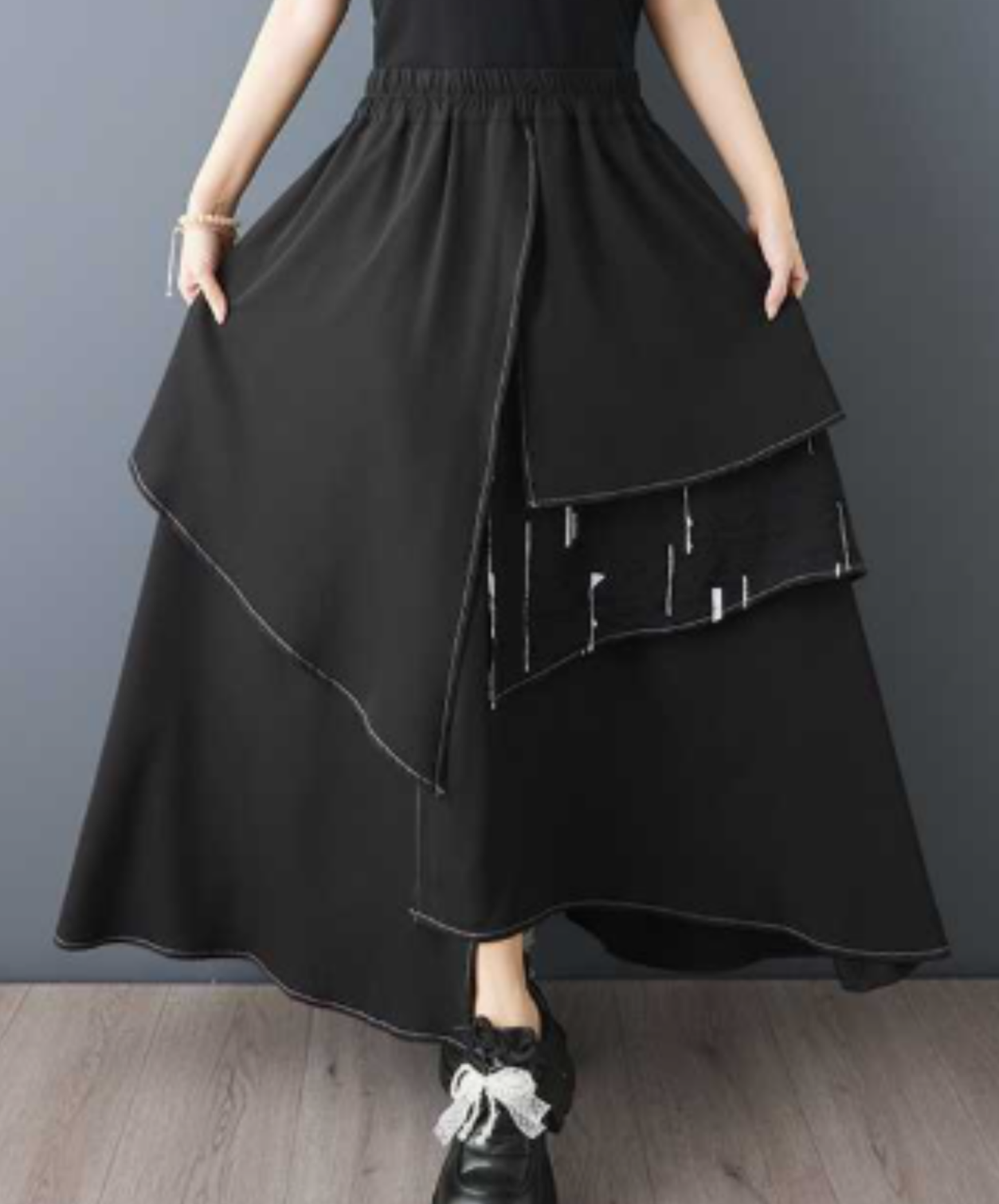 【style110】dark mode outfit set EN3186（vest + shirt + skirt set）
