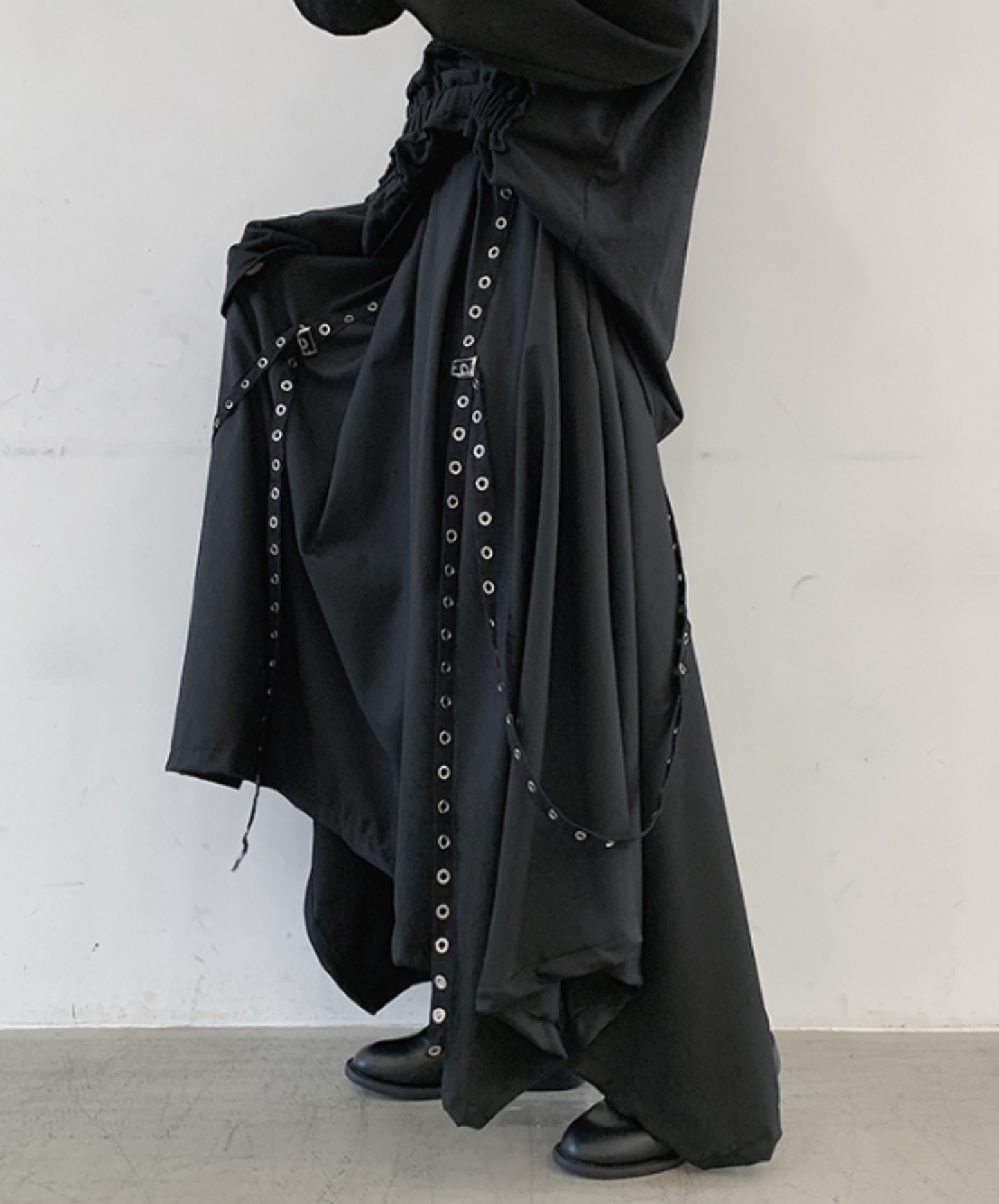 【style108】dark mode outfit set EN3137（gilet + shirt + pants set）