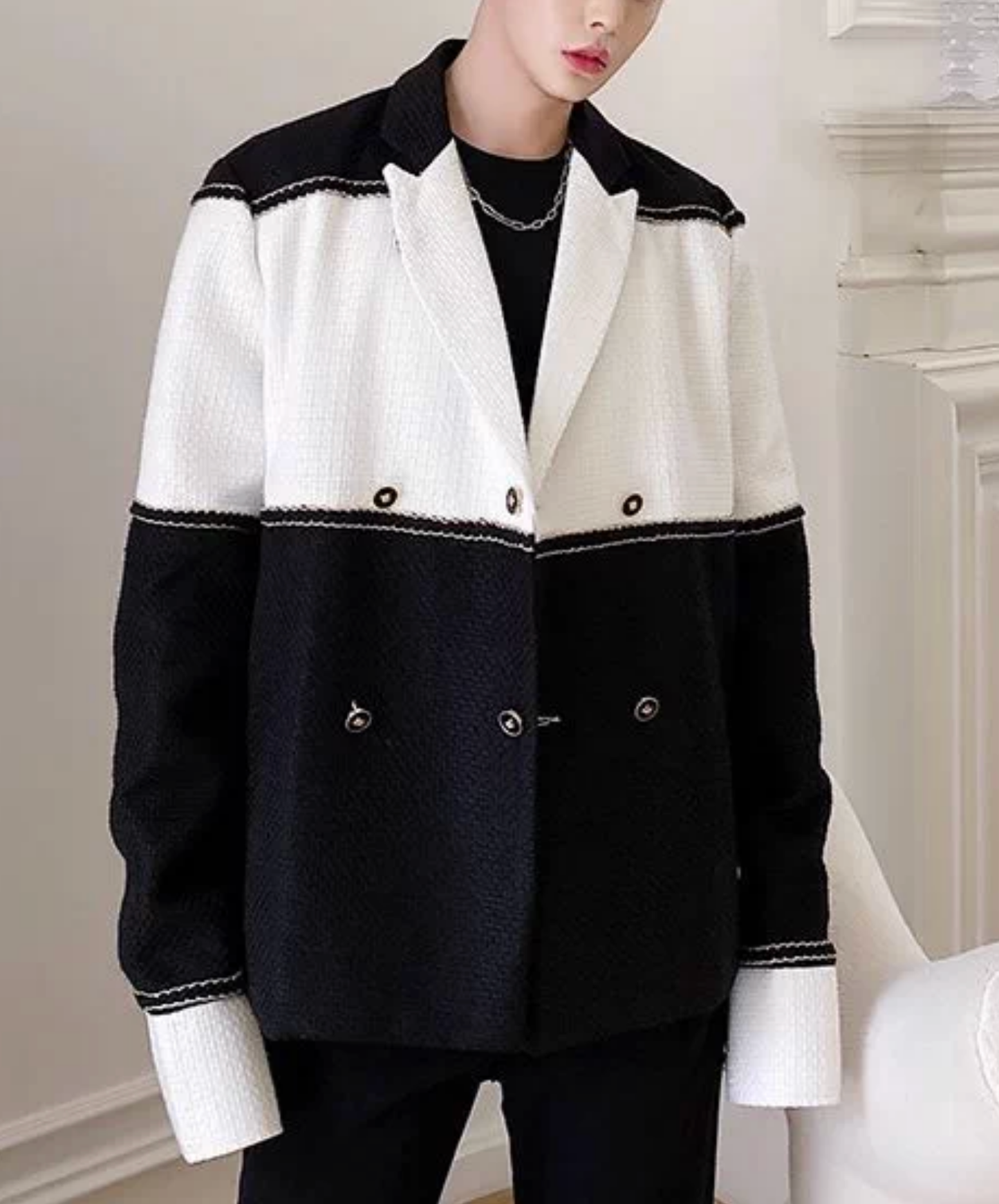 stylish patchwork casual jacket EN2813